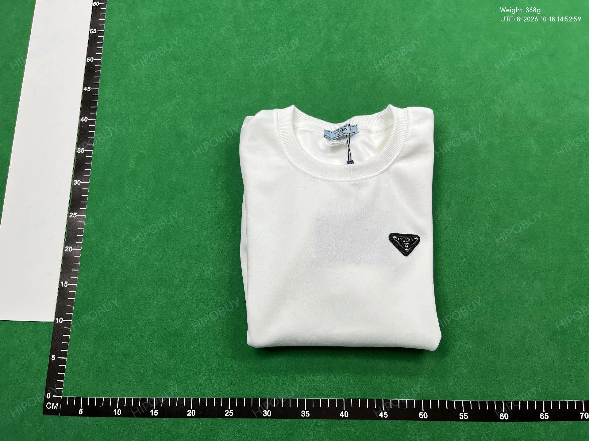 Foto QC 4 de Prada Triangle Logo Crewneck Sweater Black