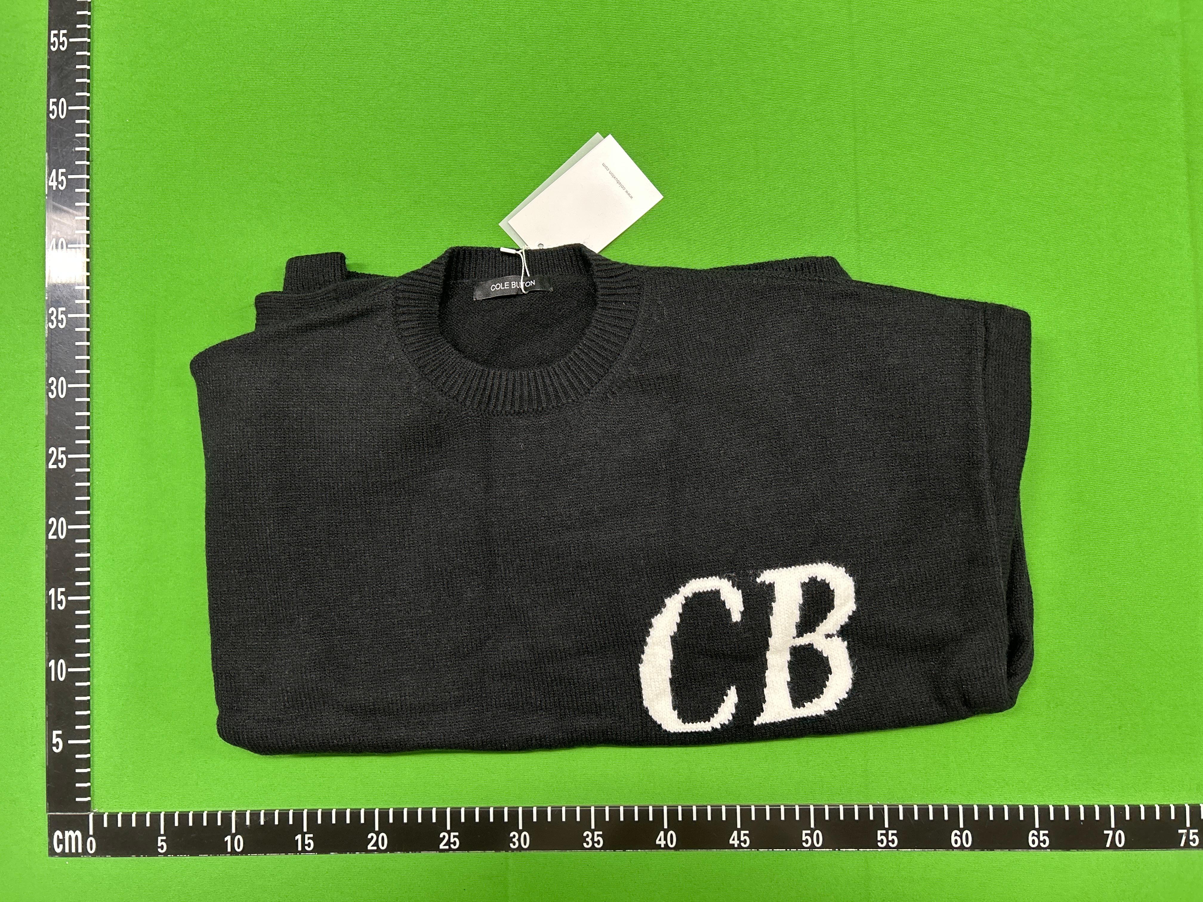 Foto QC 2 de Cole Buxton Shorts Intarsia Knit Grey Marl