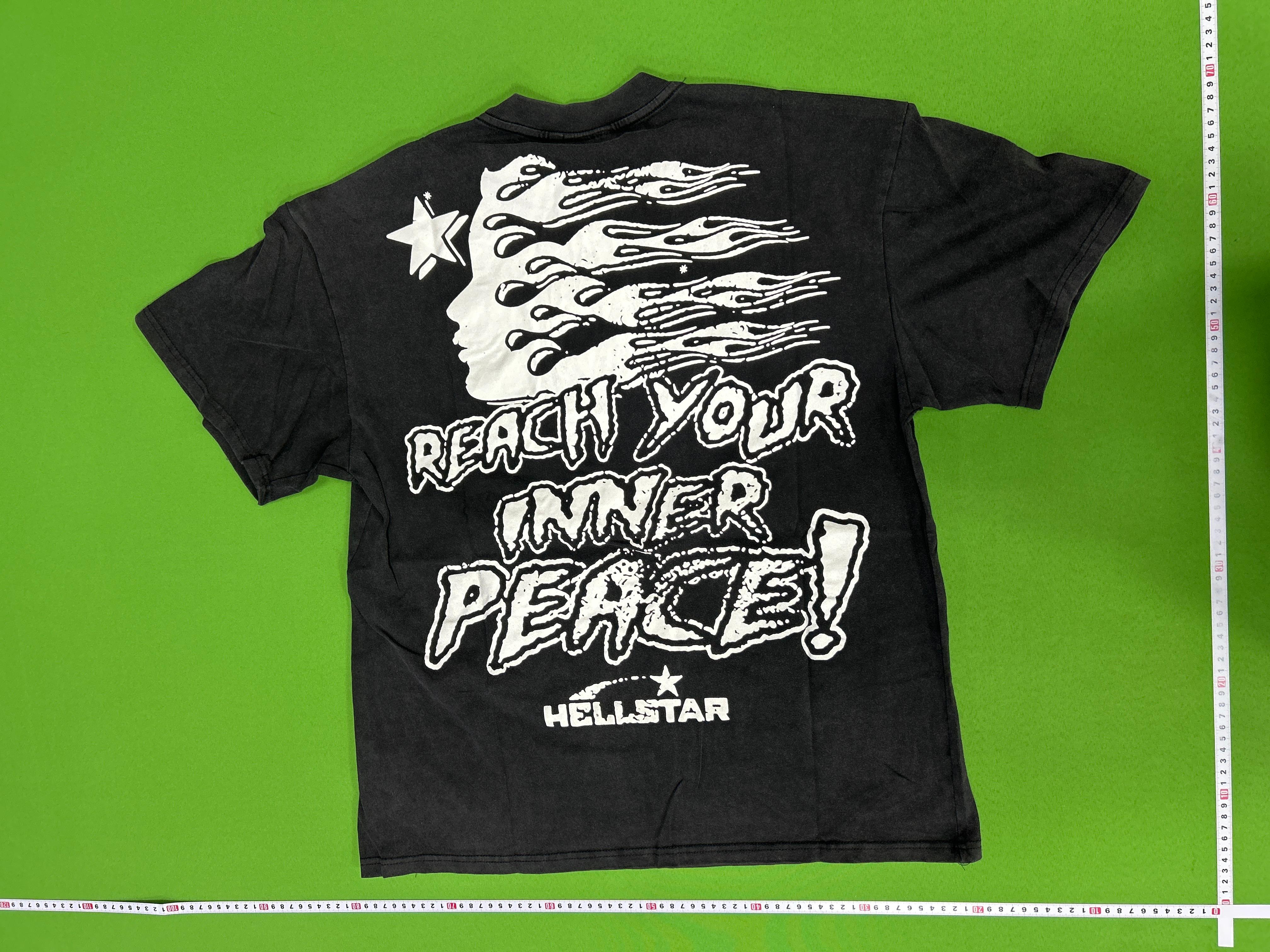 Foto QC 8 de Hellstar Yoga Skeleton T-shirt Washed Black