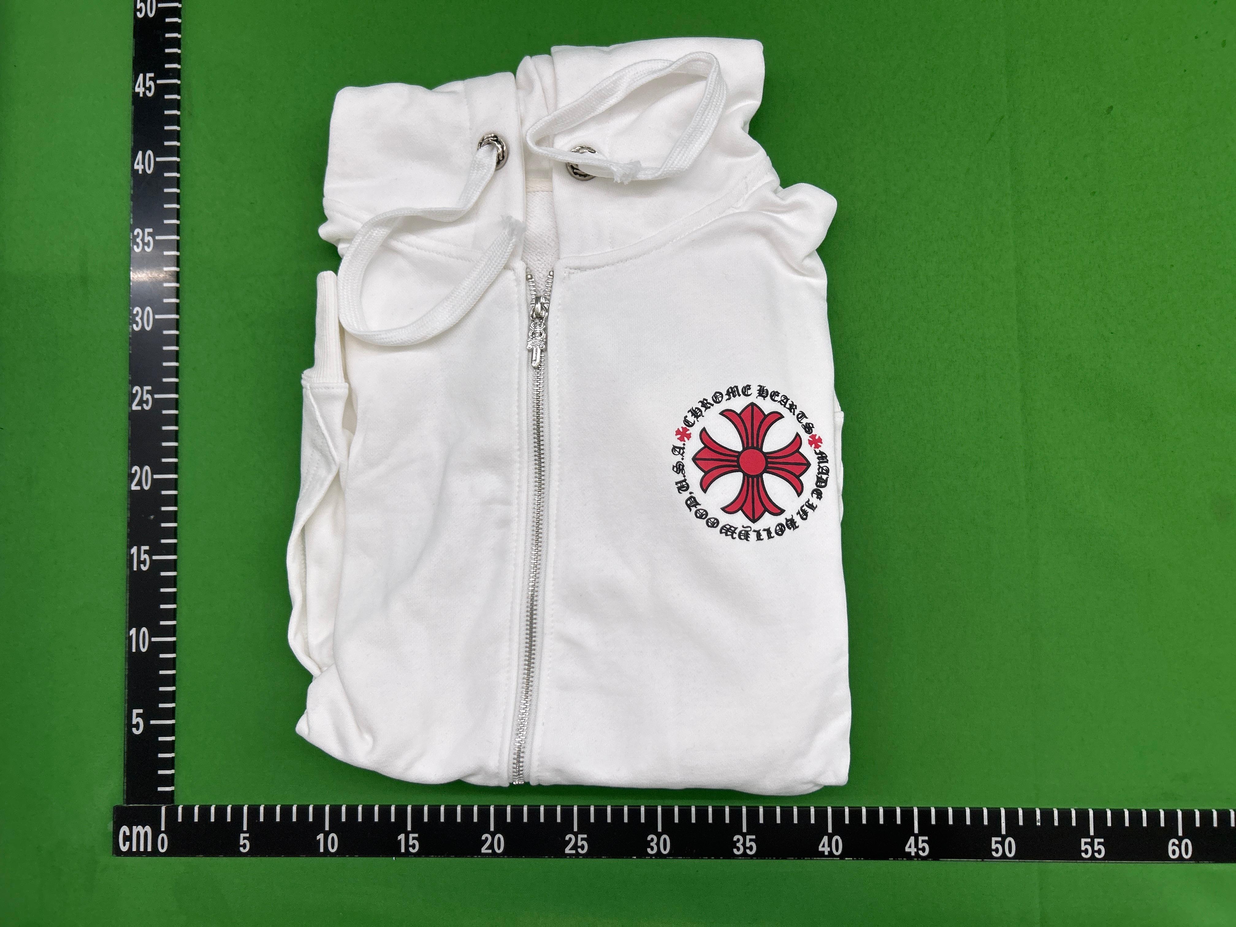 Foto QC 5 de Chrome Hearts Horseshoe Floral Cross Zip Hoodie Jacket Black