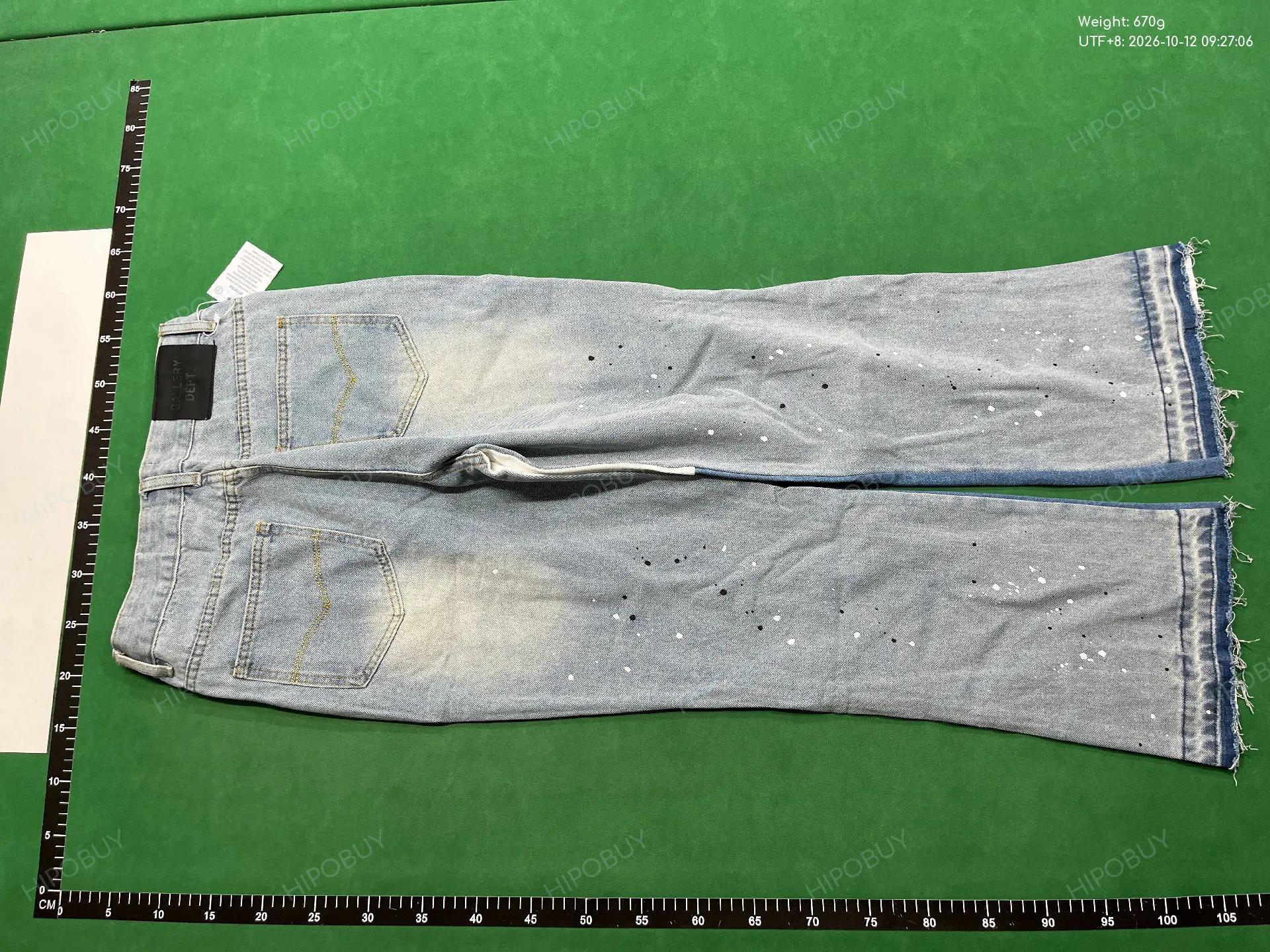 Foto QC 3 de Acne Studios Frayed Denim Jeans Straight Leg Light Blue