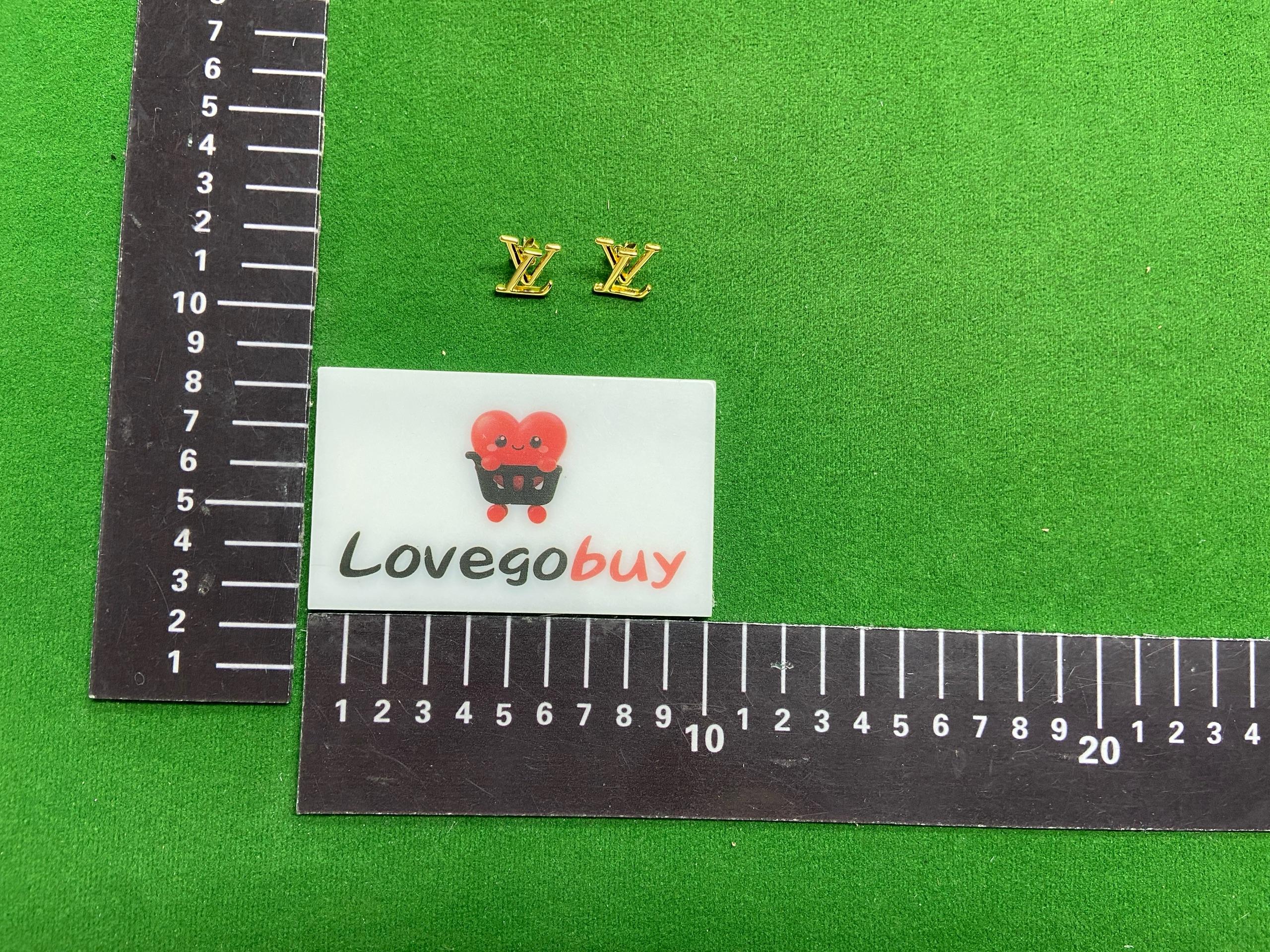 Foto QC 7 de Louis Vuitton Louise by Night Hoop Earrings Metal Strass Gold