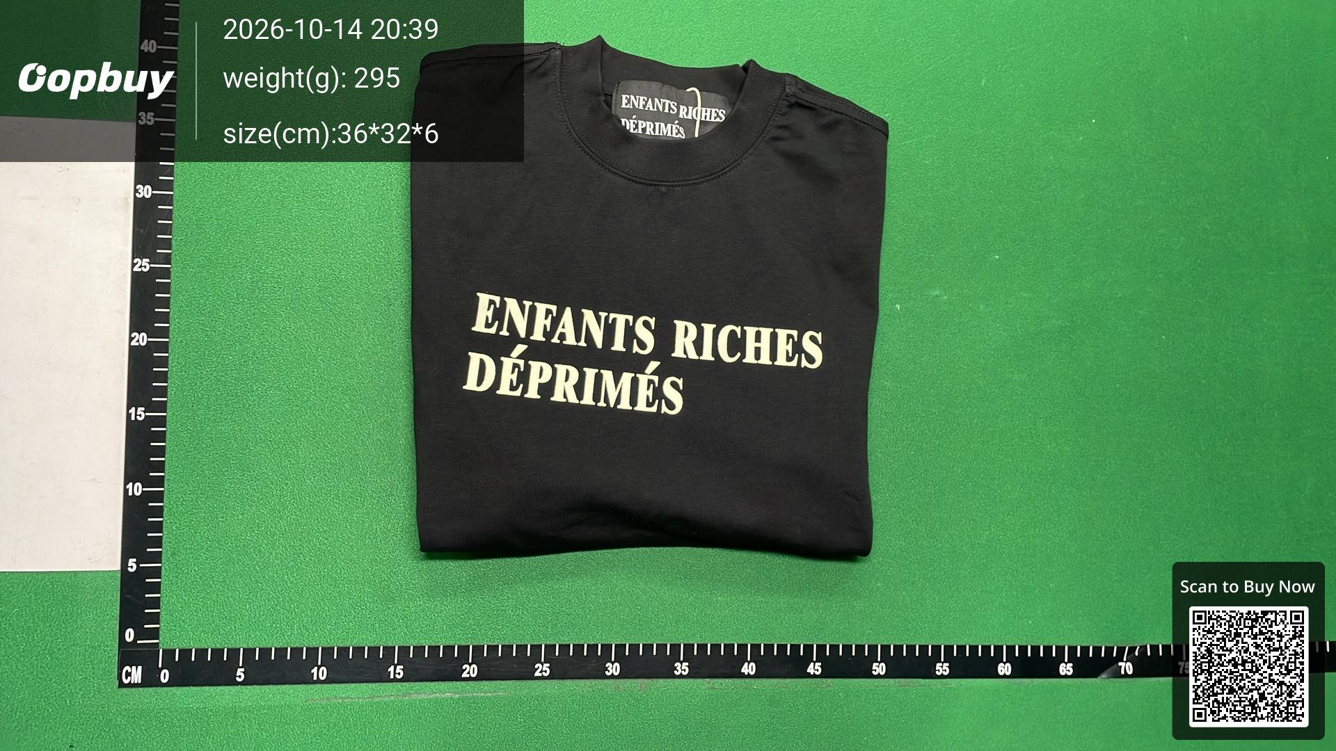 Foto QC 4 de Enfants Riches Déprimés T-shirt Portrait Graphic White