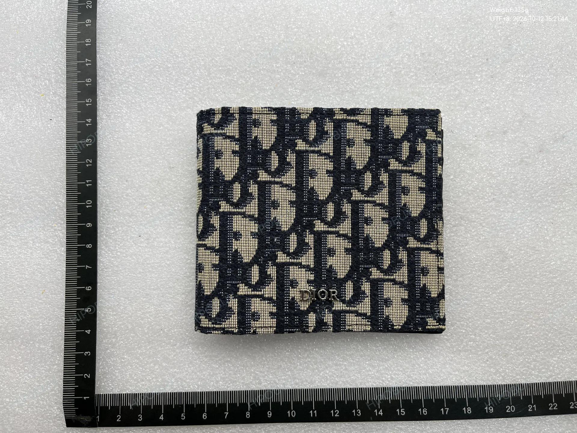 Foto QC 5 de Dior Bifold Wallet Dior Oblique Jacquard Black