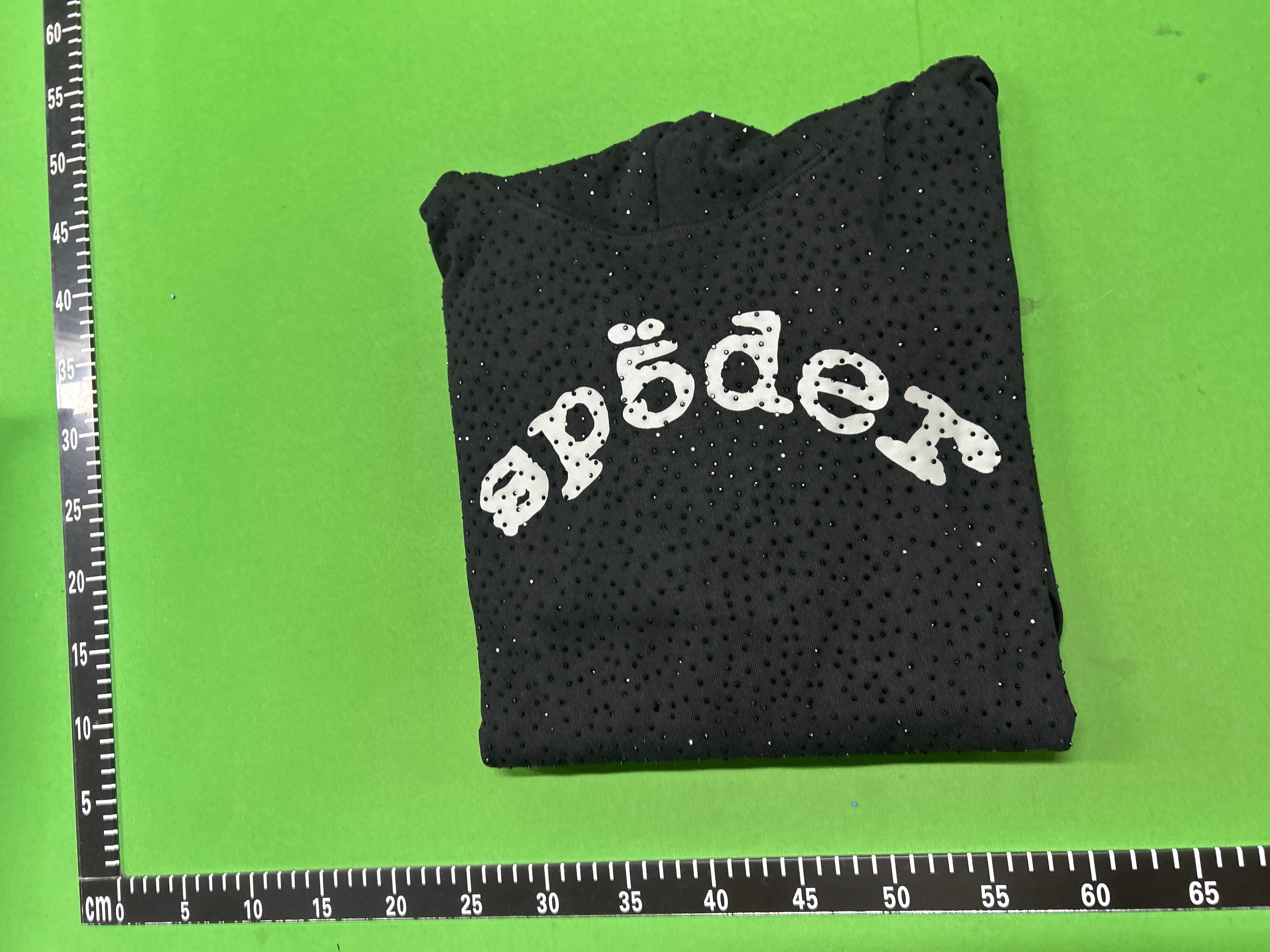 Foto QC 5 de Sp5der VVS Rhinestone Hoodie Black