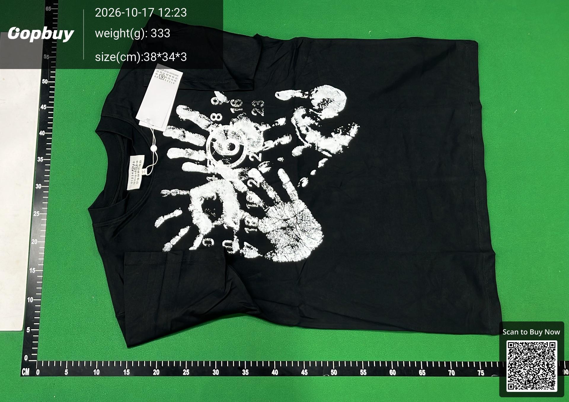 Foto QC 1 de Maison Margiela MM6 Numeric Logo T-shirt Black