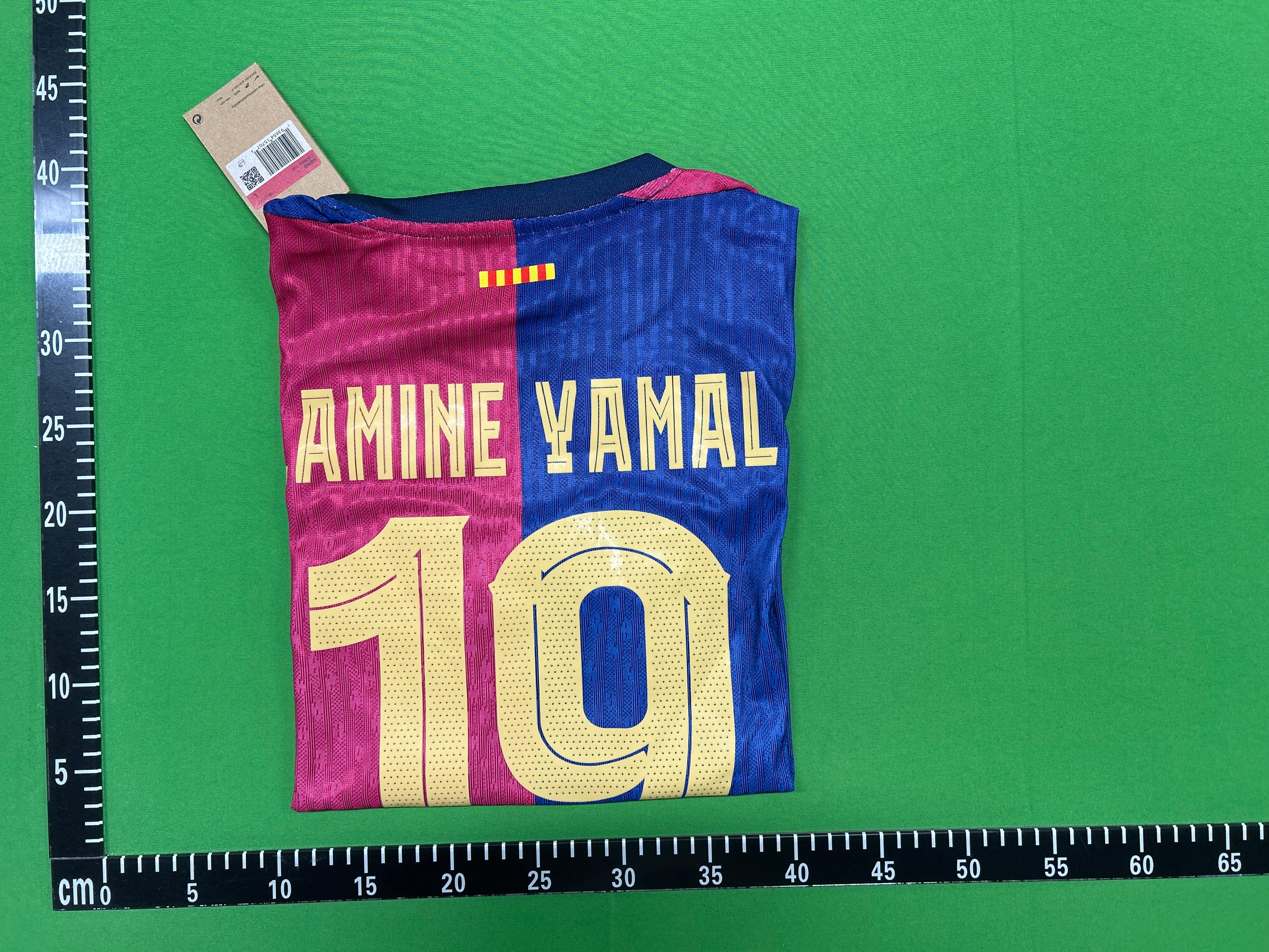 Foto QC 1 de Travis Scott x Nike x FC Barcelona 2024/25 Home Lamine Yamal Player Jersey Multicolor