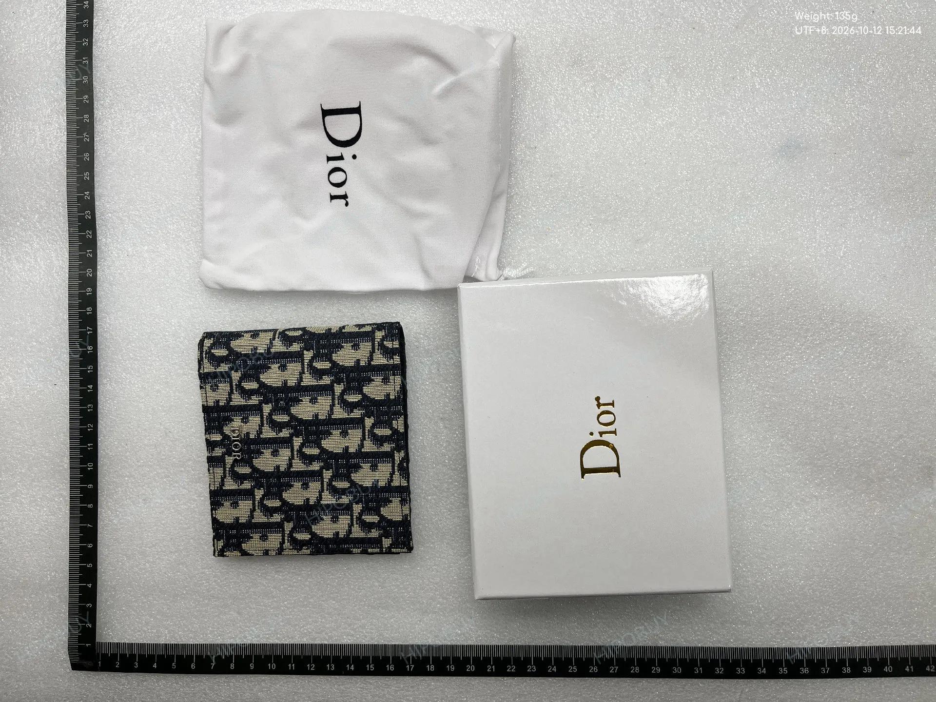 Foto QC 7 de Dior Bifold Wallet Dior Oblique Jacquard Black