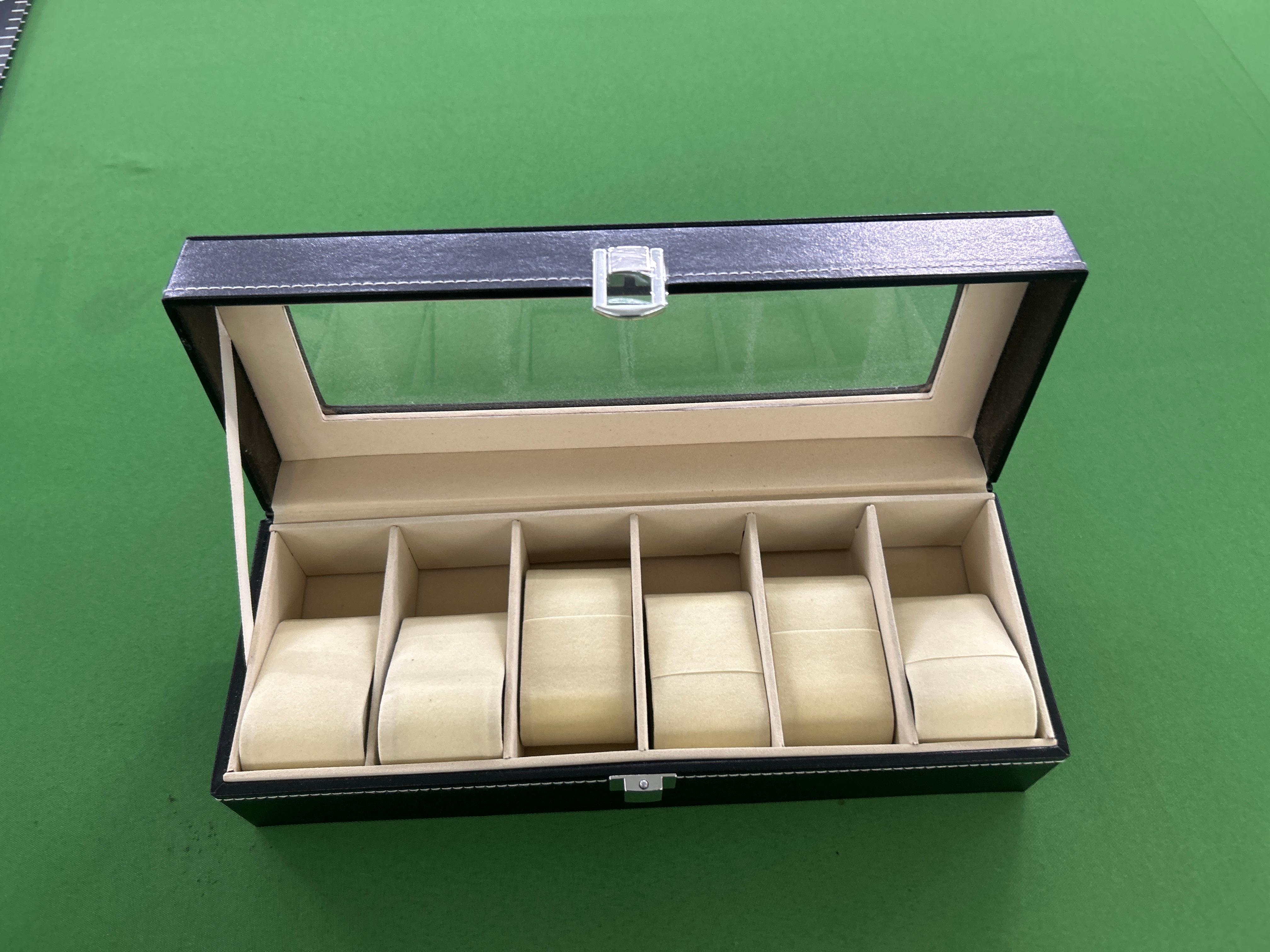 Foto QC 3 de Generic Watch Storage Display Box (10 Slots) Black