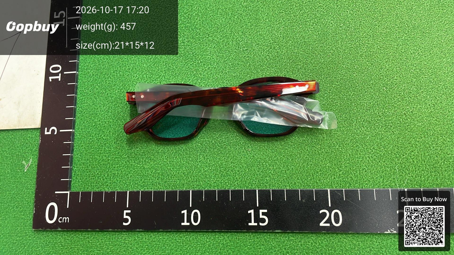 Foto QC 5 de Jacques Marie Mage Zephirin Square-Frame Acetate Sunglasses Havana Blue (JMMZE-3R)
