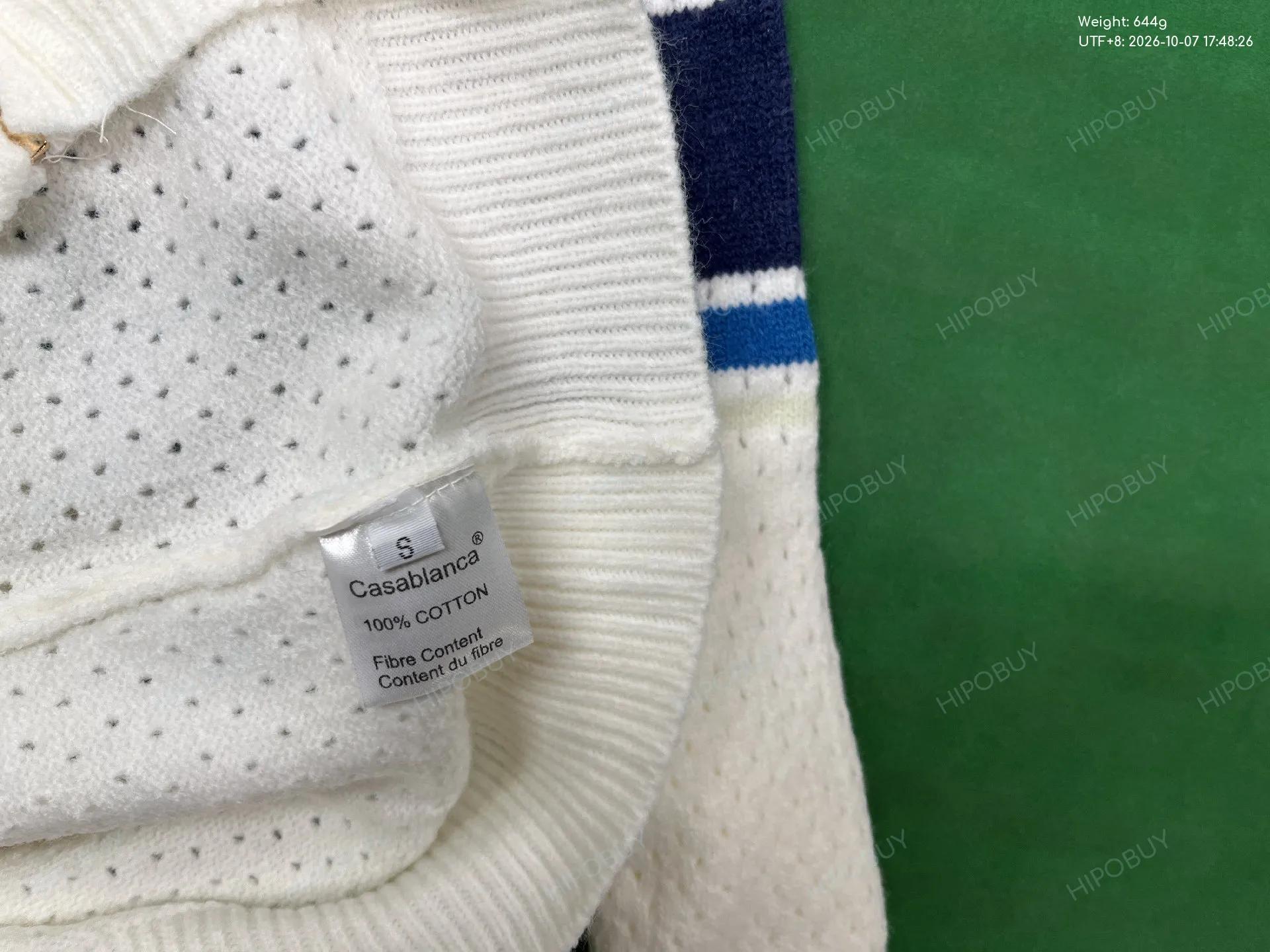 Foto QC 1 de Casablanca Shirt Checkered Knit Green