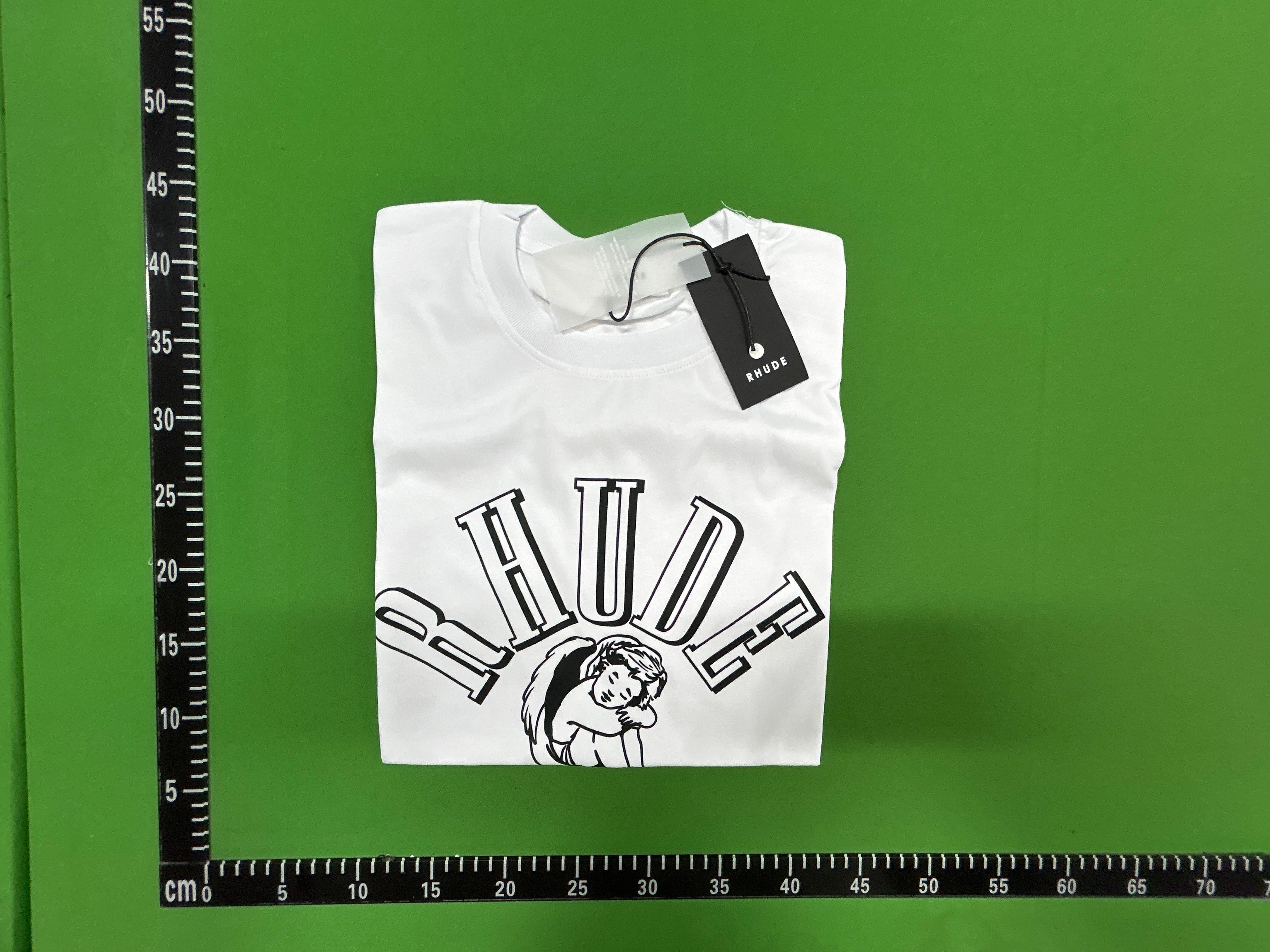 Foto QC 2 de Rhude T-shirt Lago Di Como Graphic Cream
