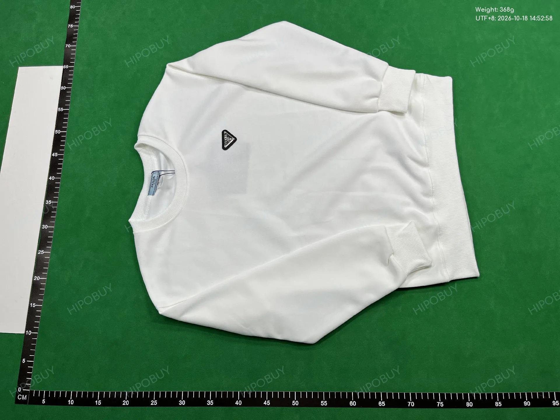 Foto QC 2 de Prada Triangle Logo Crewneck Sweater Black
