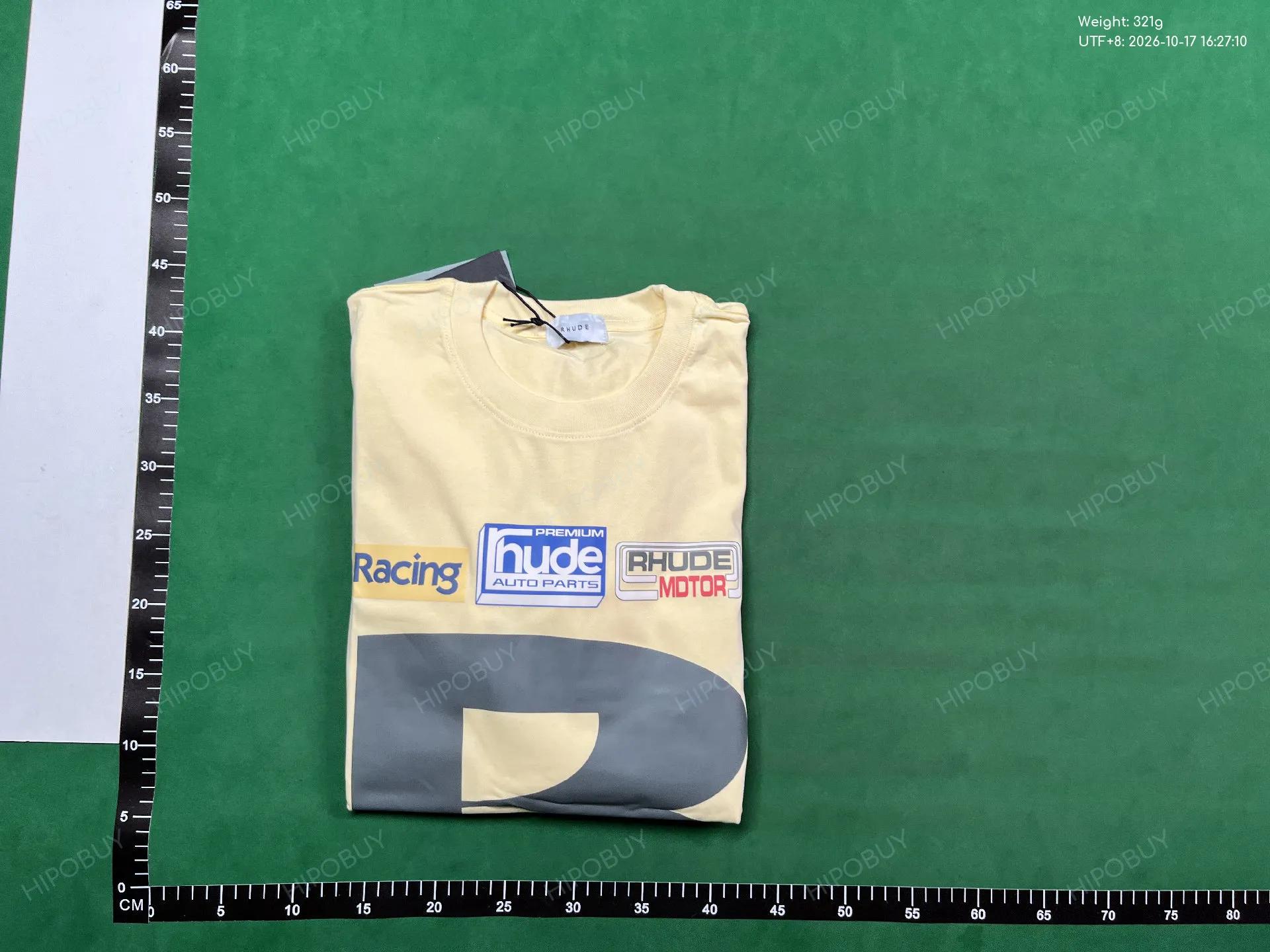 Foto QC 8 de Rhude T-shirt Lago Di Como Graphic Cream