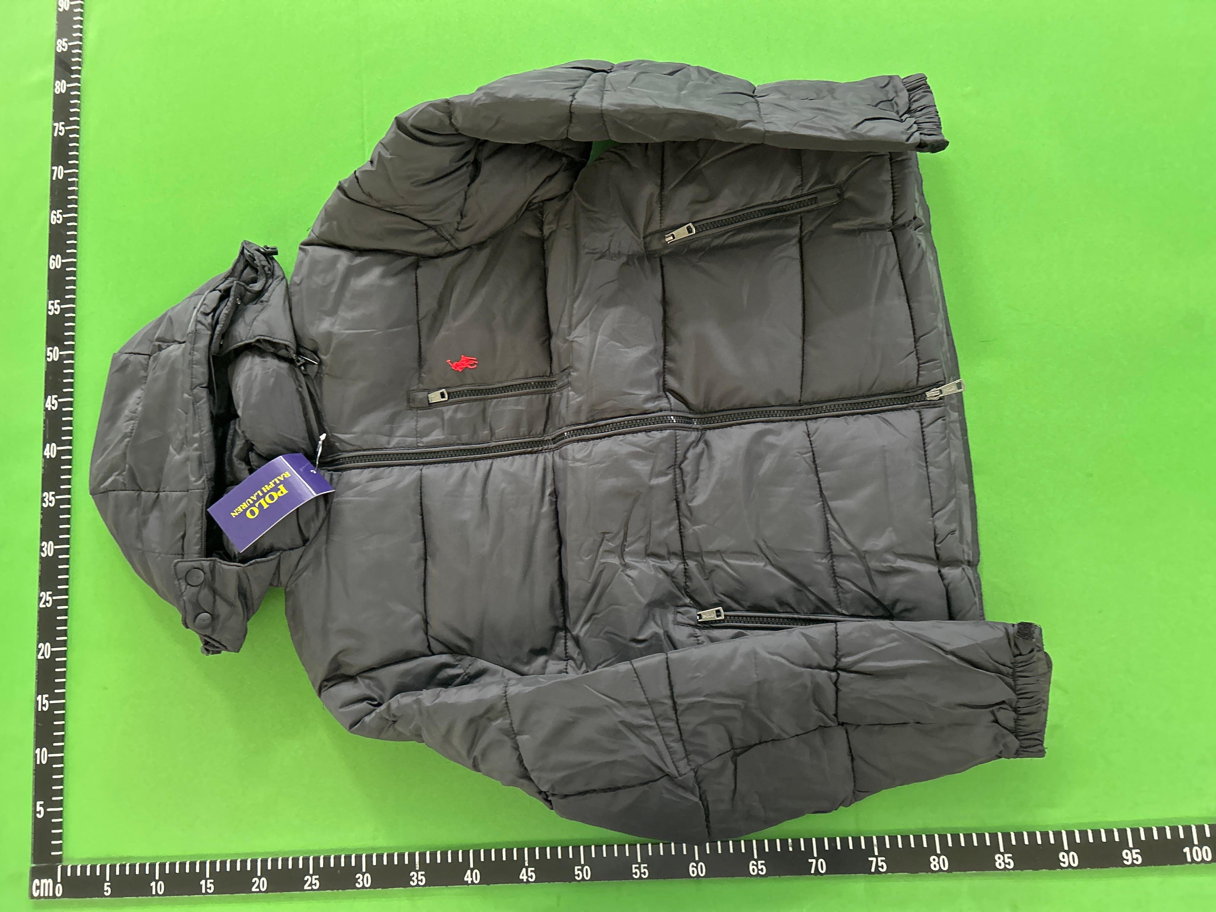 Foto QC 3 de Polo Ralph Lauren Puffer Jacket Detachable Hood Embroidered Pony Grey
