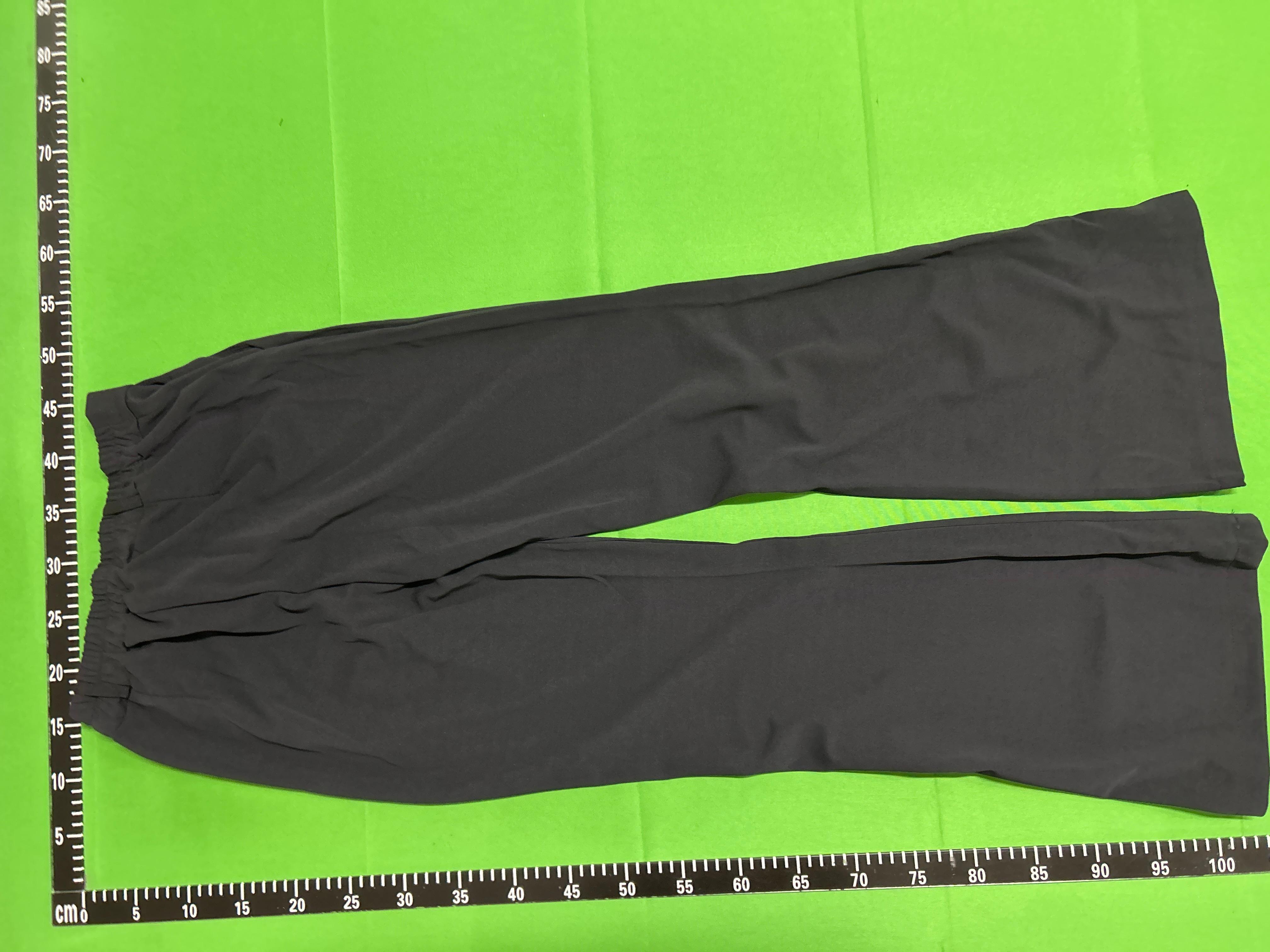 Foto QC 3 de Unbranded Pants Wide-Leg Pleated Dark Grey