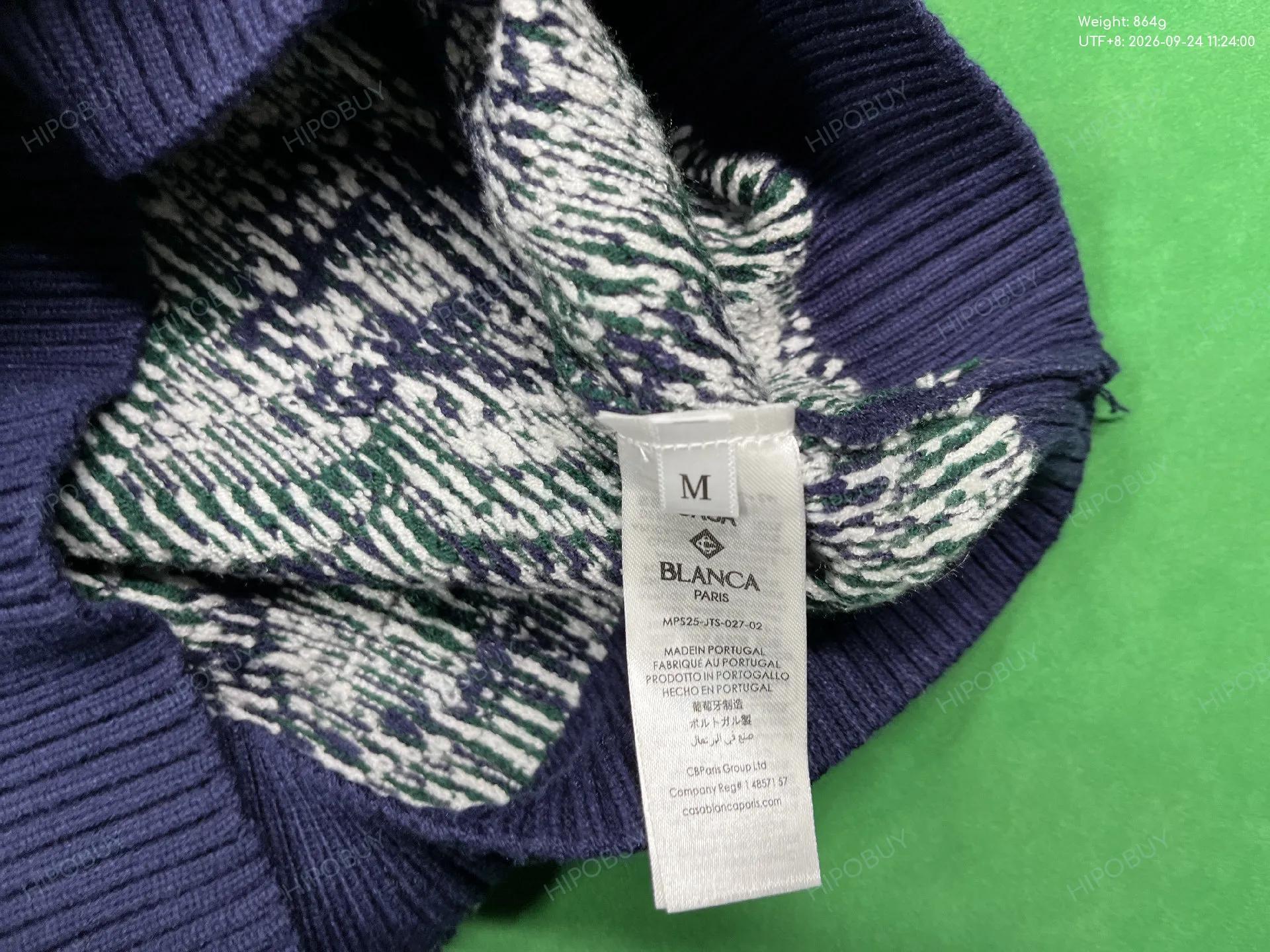 Foto QC 5 de Casablanca Shirt Checkered Knit Green