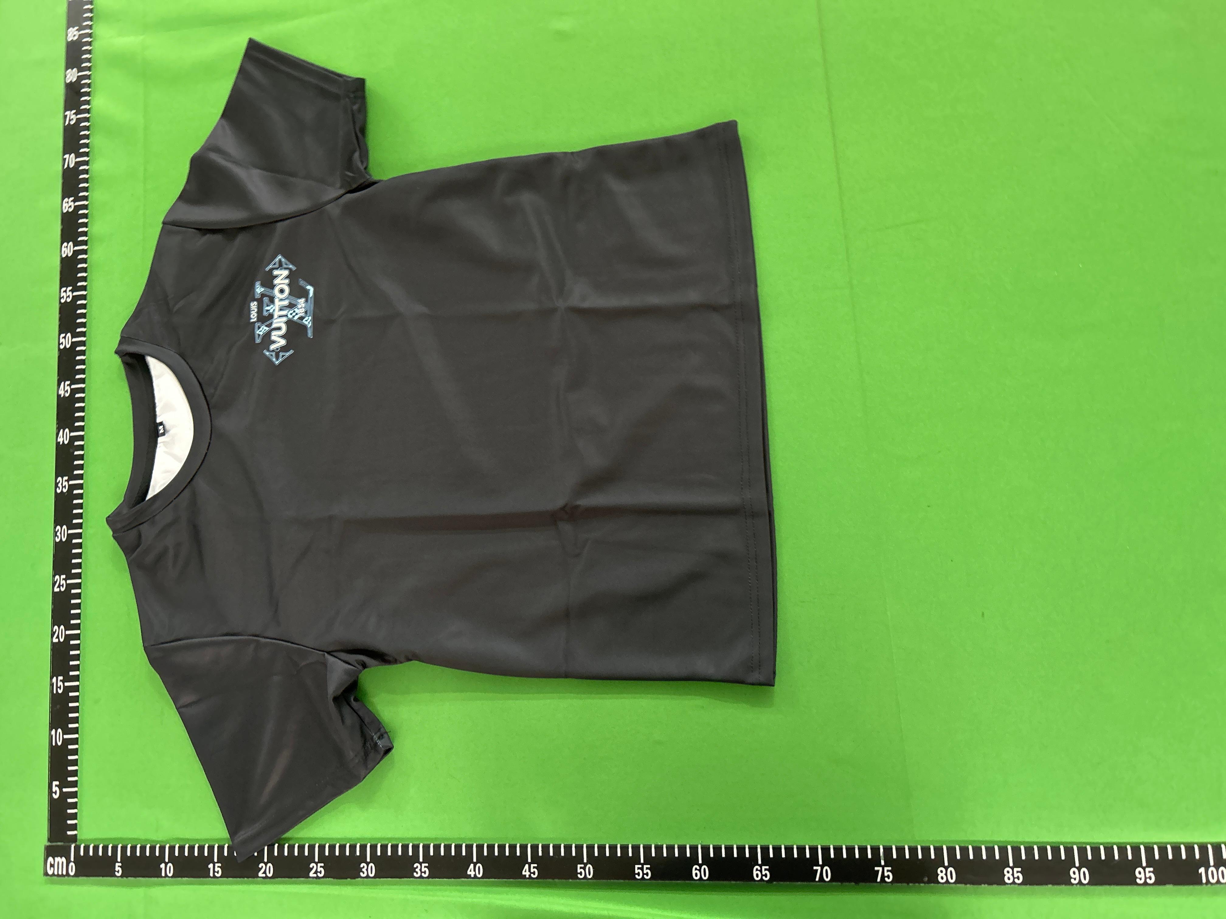 Foto QC 7 de Louis Vuitton T-shirt 3D Graffiti Logo Black