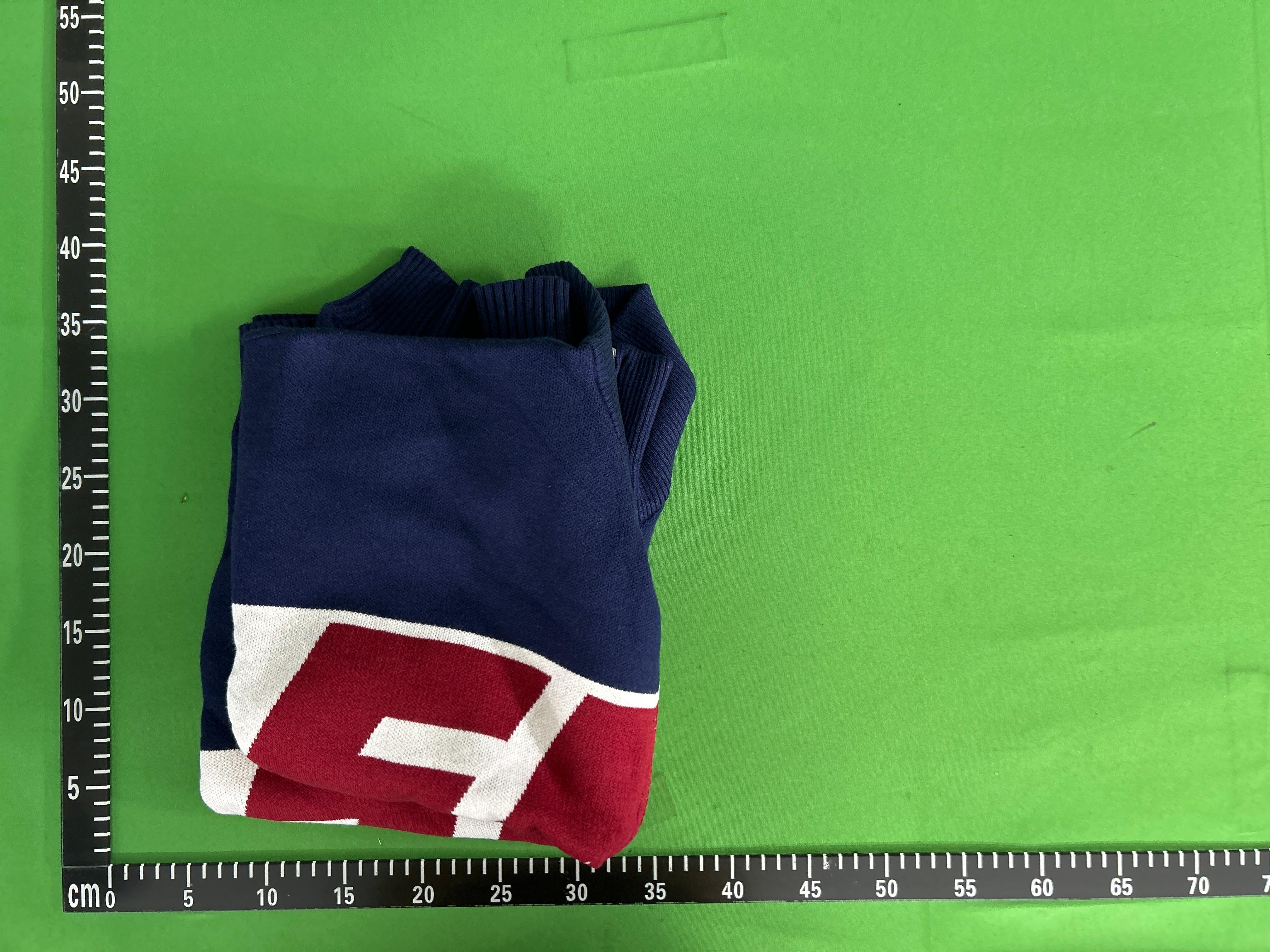 Foto QC 1 de Supreme Zip Sweater Logo Pattern Navy