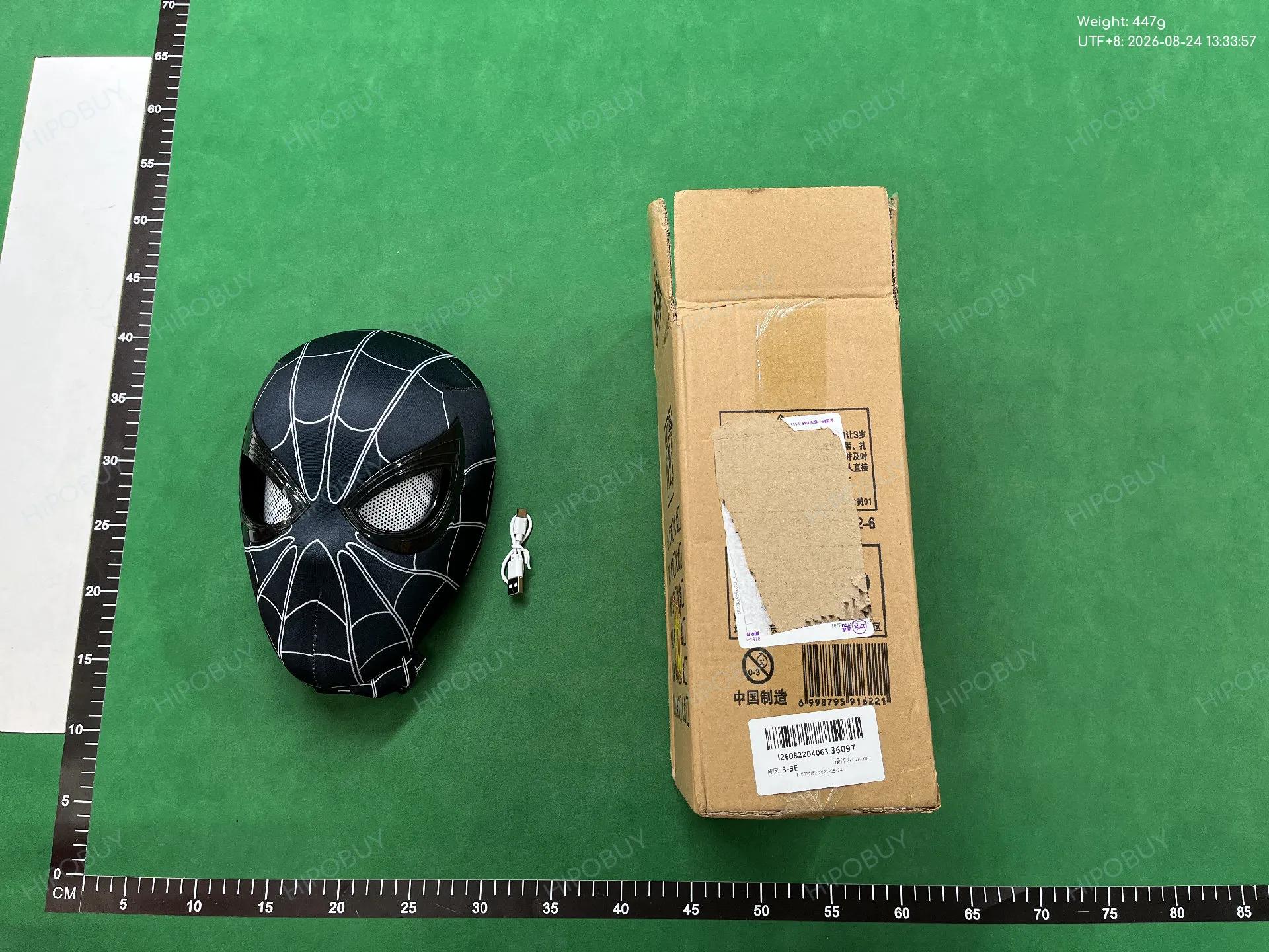 Foto QC 3 de Marvel Spider-Man Electronic Moving Eyes Cosplay Mask Helmet