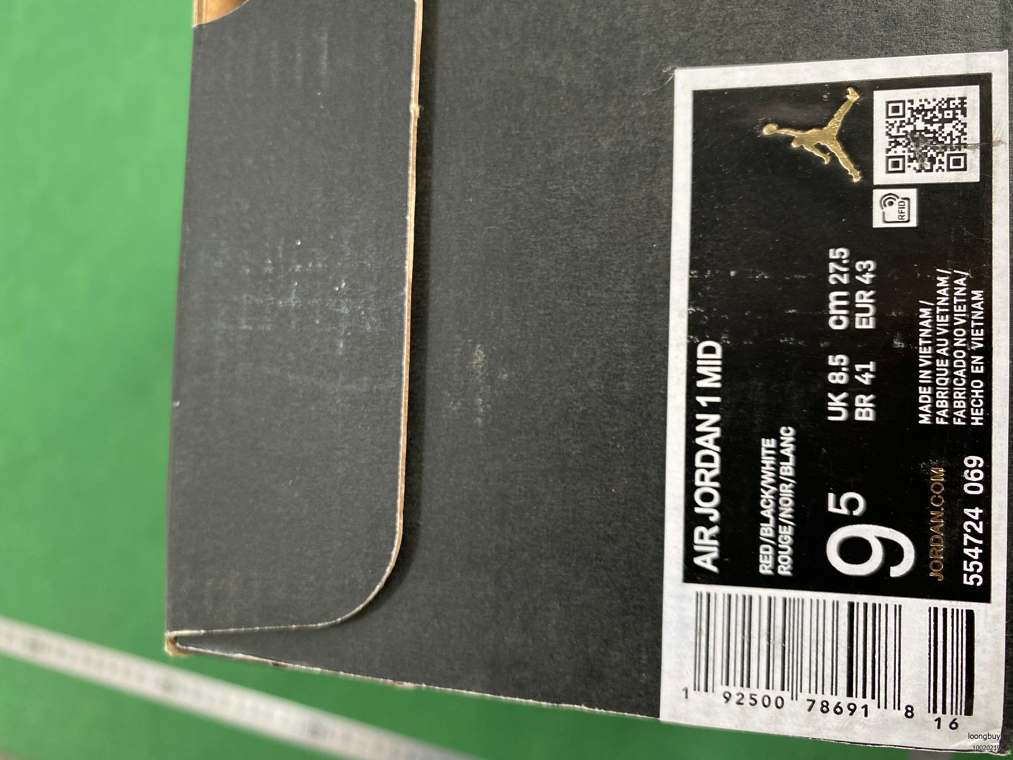 Foto QC 5 de Jordan 1 Mid Chicago Black Toe 554724-069