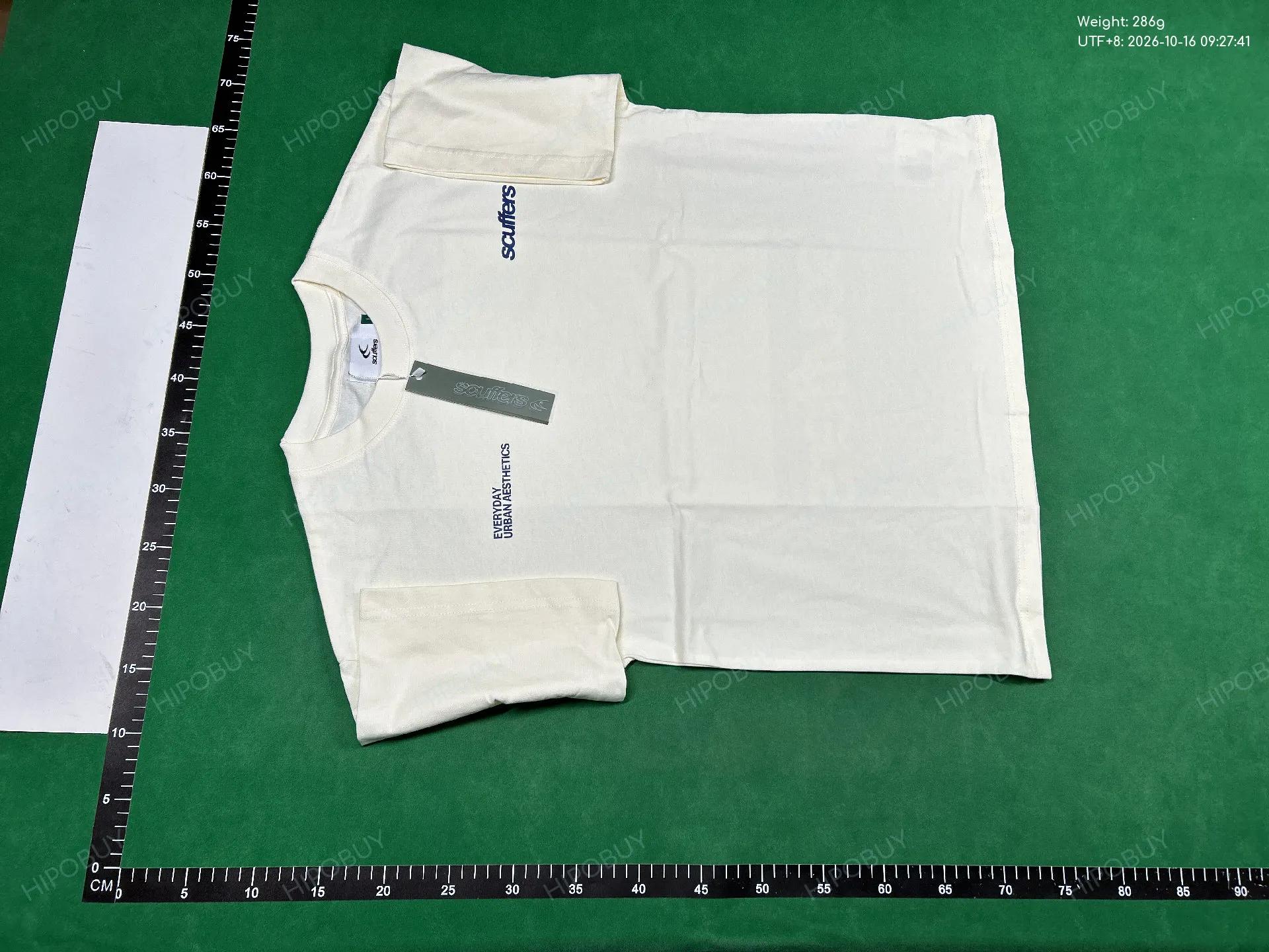 Foto QC 2 de Scuffers SS26 T-shirt Everyday Urban Aesthetics Graphic White