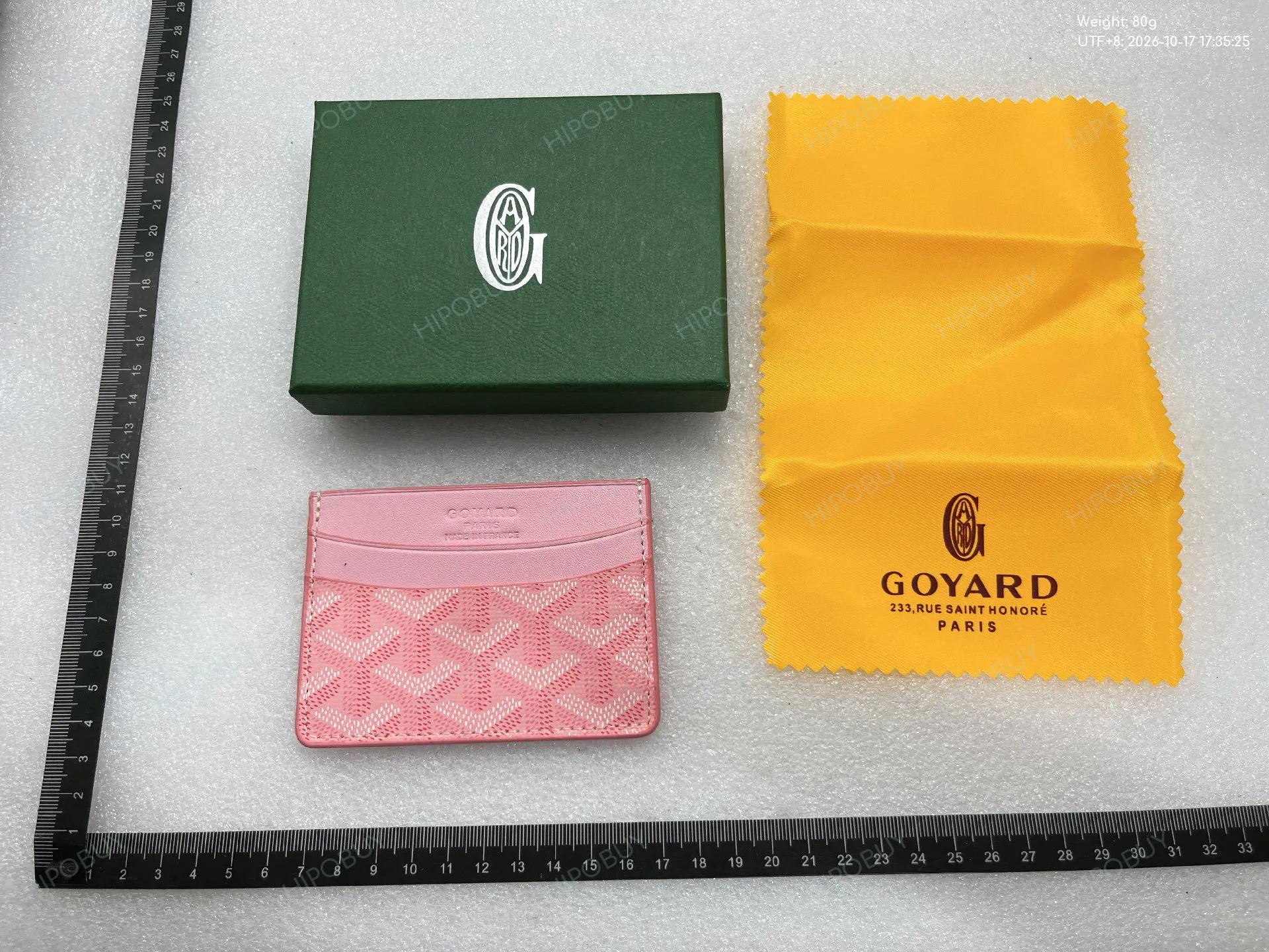 Foto QC 3 de Goyard Conti Pouch Green Goyardine Canvas