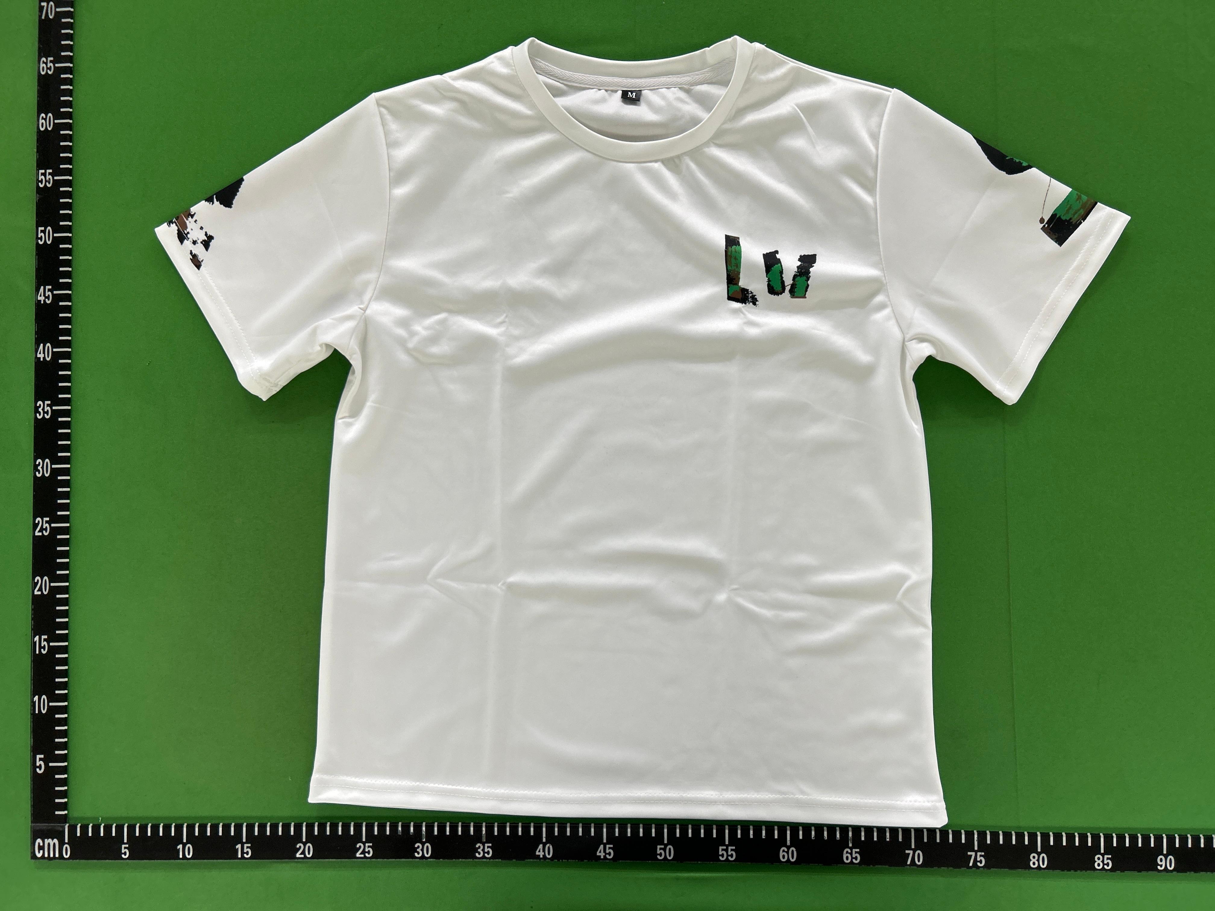 Foto QC 3 de Louis Vuitton T-shirt 3D Graffiti Logo Black
