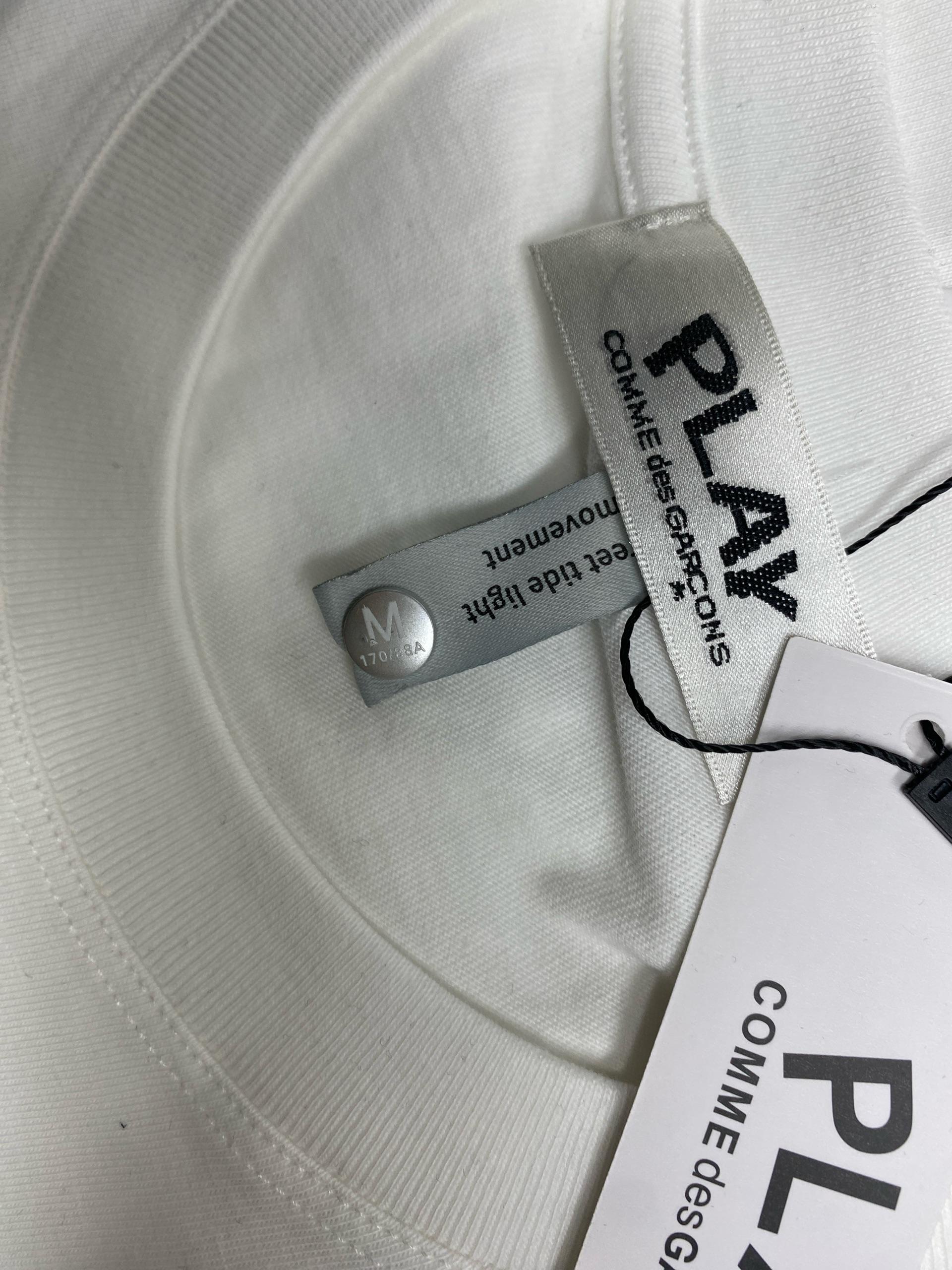 Foto QC 3 de Comme des Garçons Play T-shirt Camo Heart White