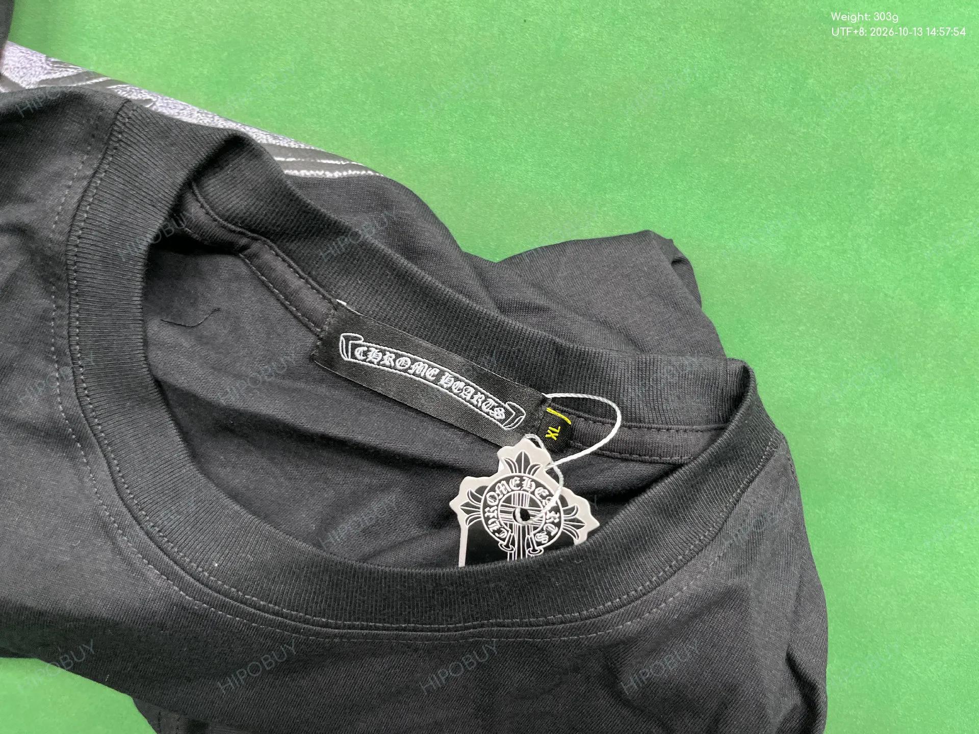 Foto QC 1 de Chrome Hearts T-shirt Fuck You Rhinestone Black
