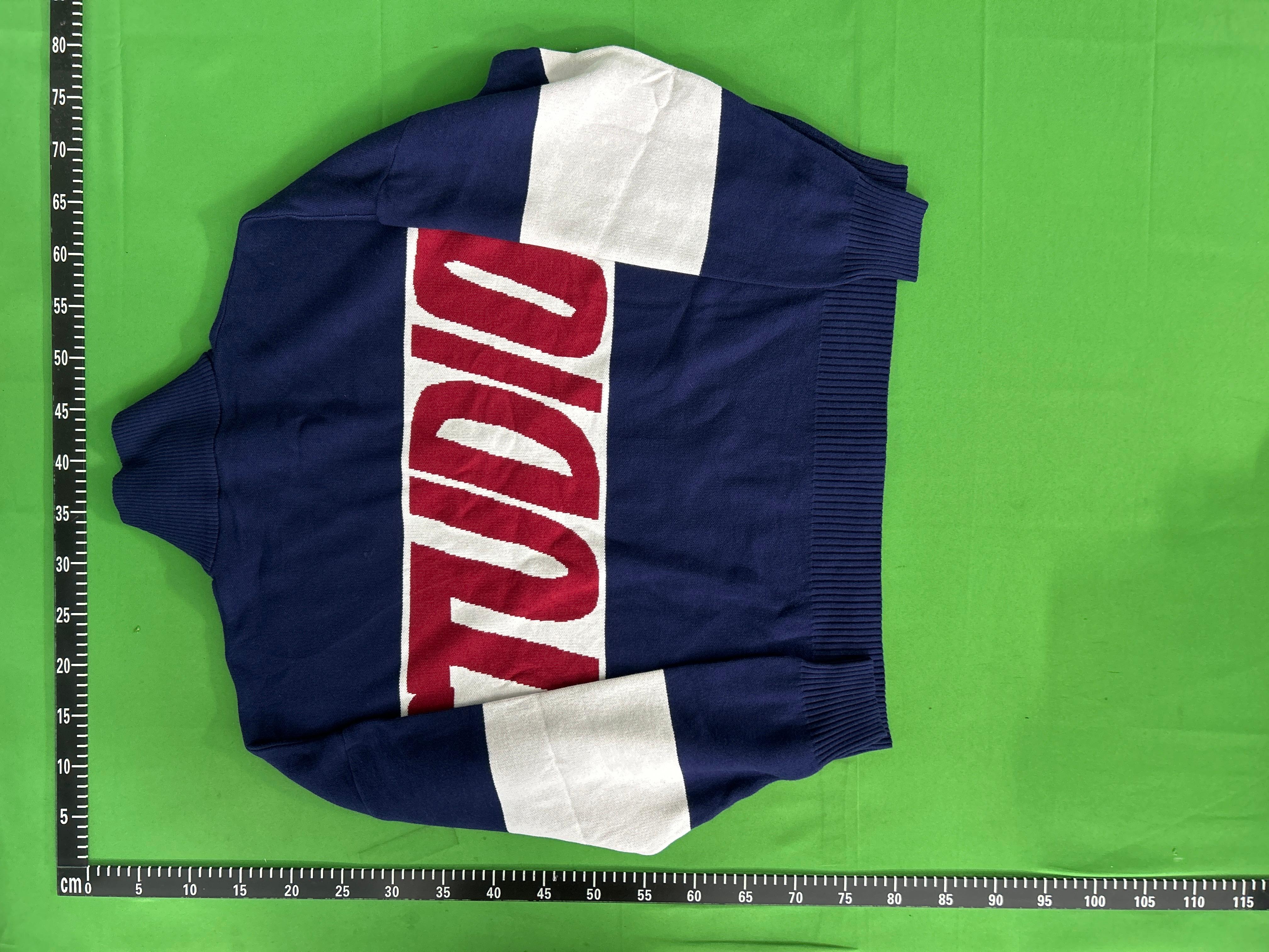 Foto QC 4 de Supreme Zip Sweater Logo Pattern Navy