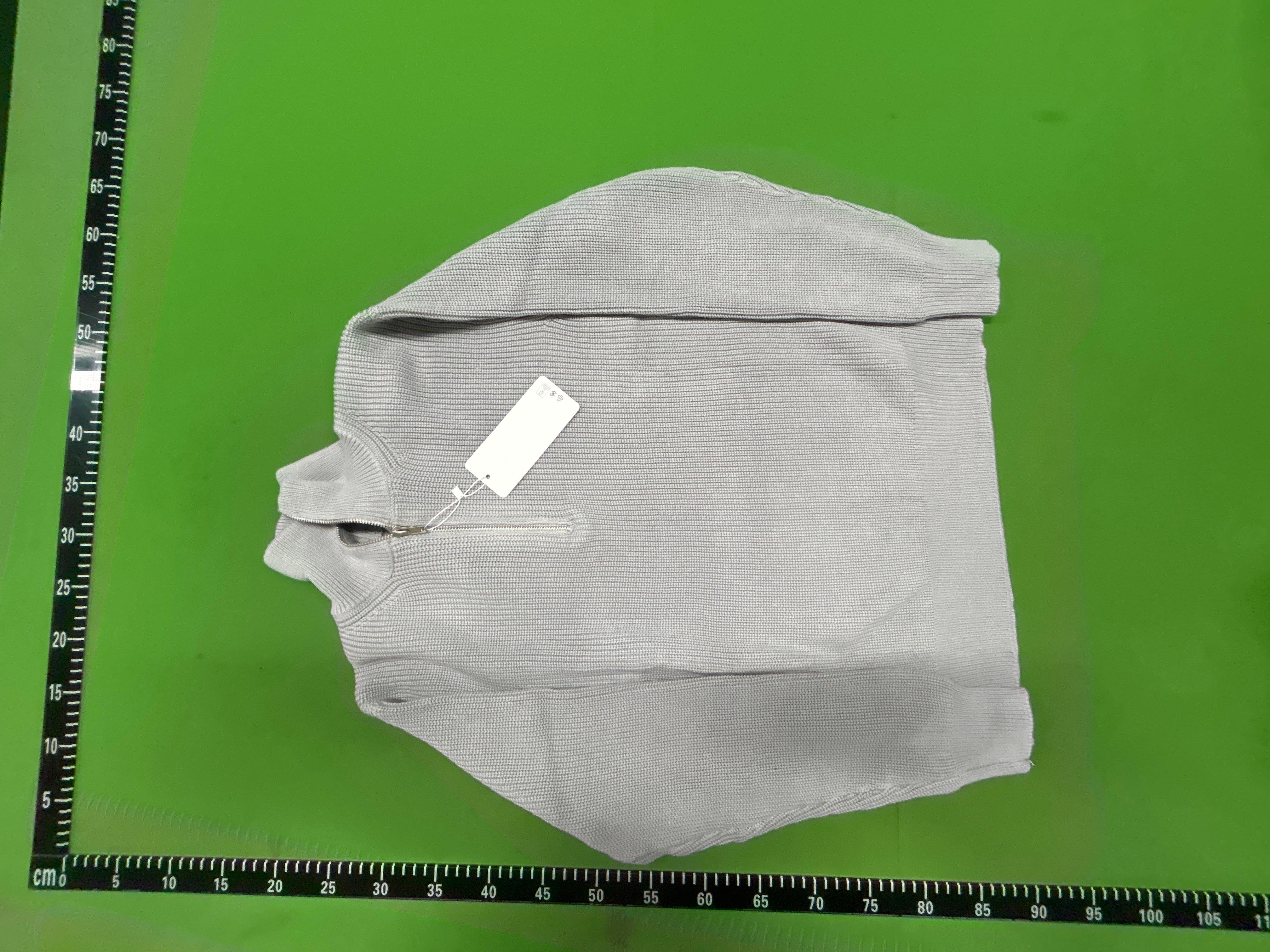 Foto QC 8 de Maison Margiela Zip Sweater Grey