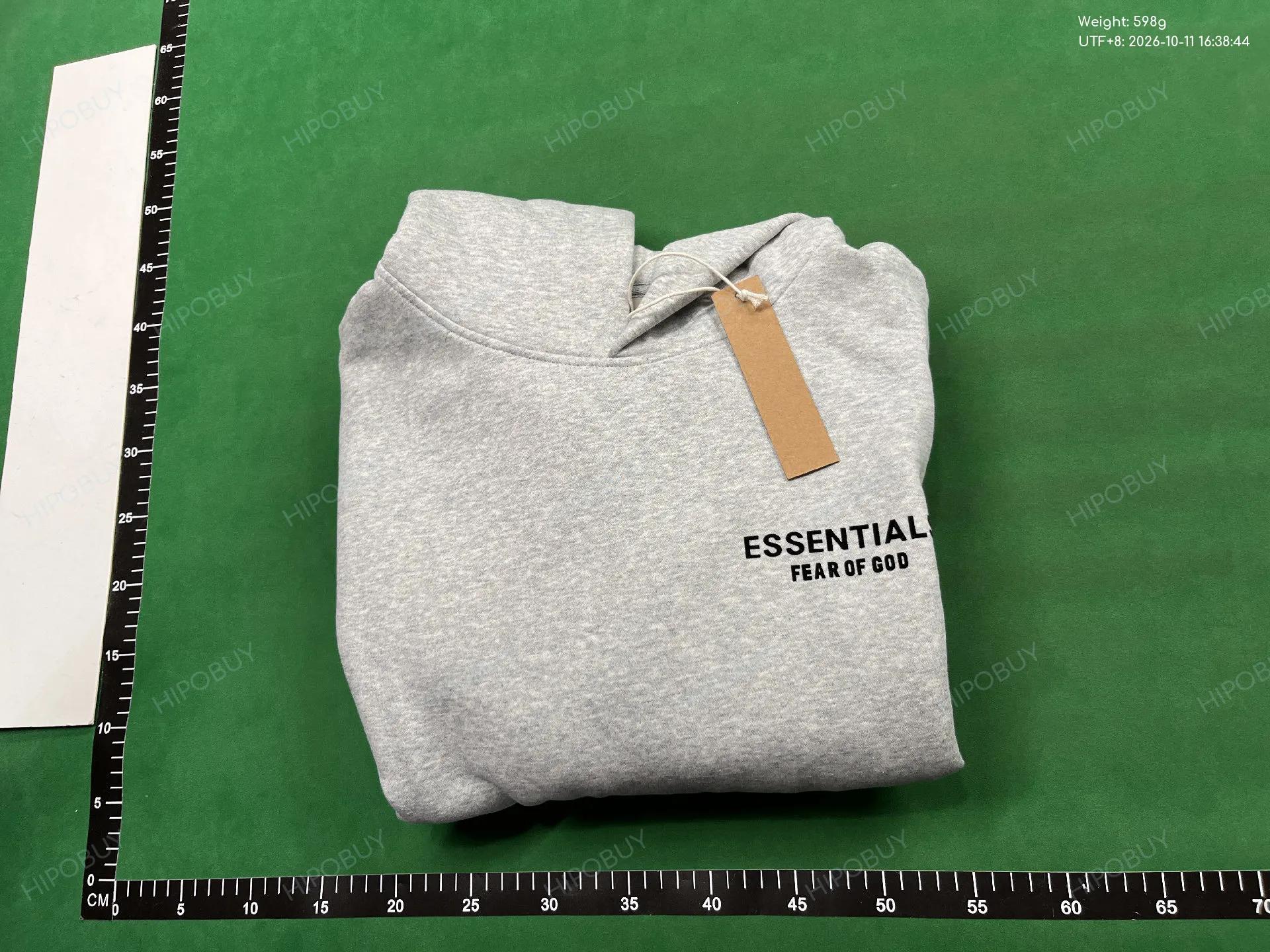 Foto QC 4 de Fear of God Essentials Hoodie Silicone Logo Coral