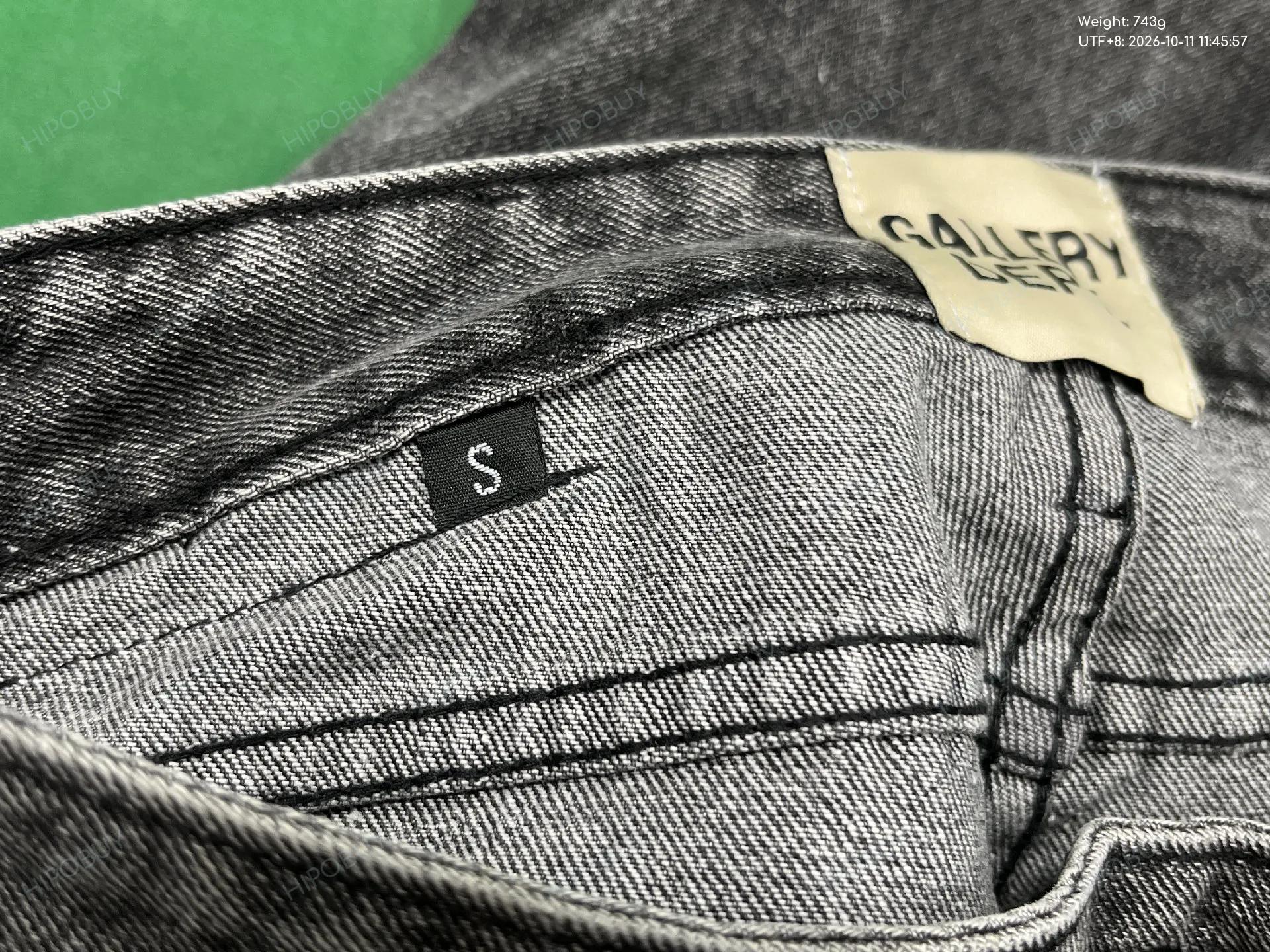 Foto QC 5 de Acne Studios Frayed Denim Jeans Straight Leg Light Blue