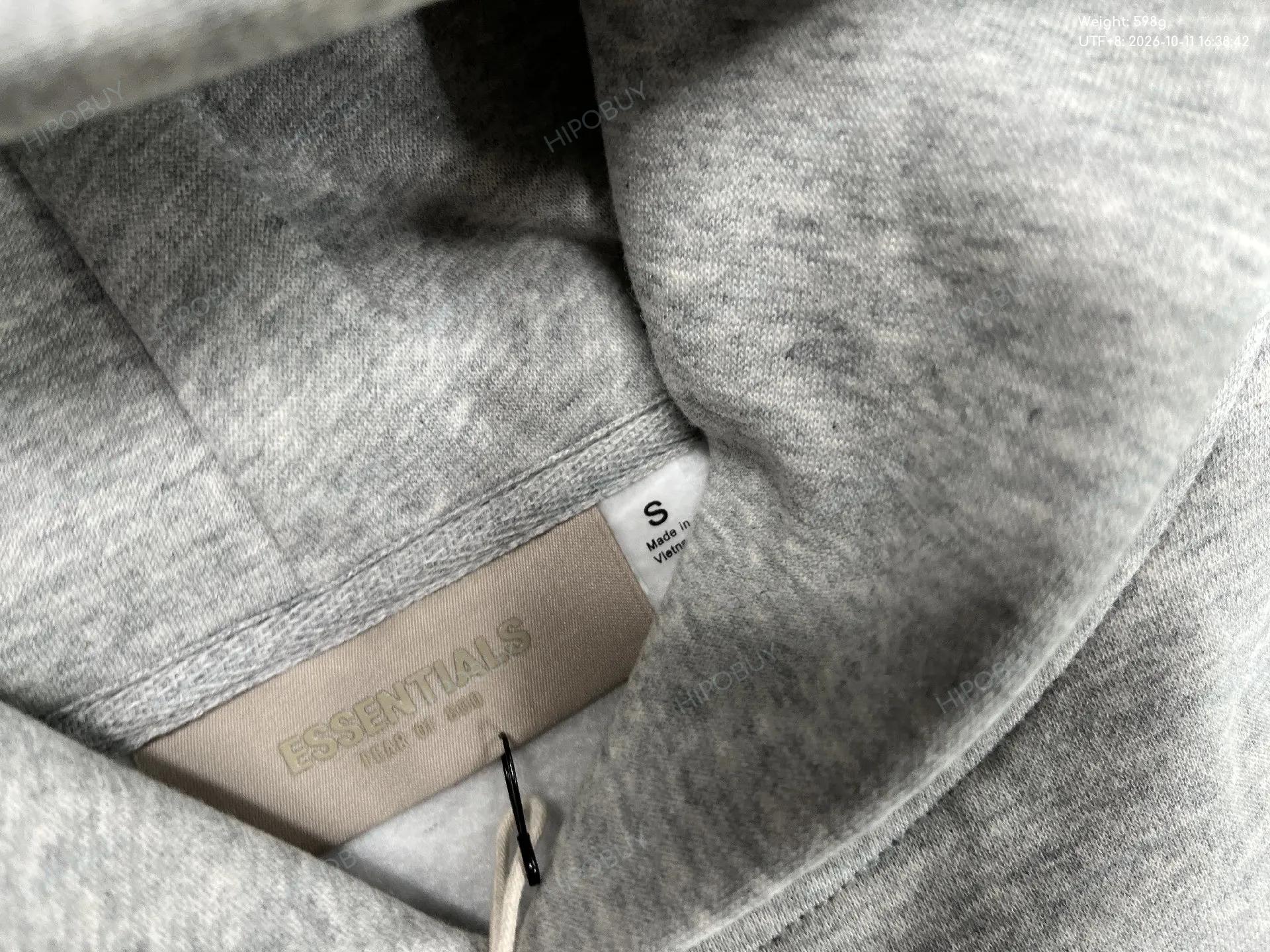 Foto QC 1 de Fear of God Essentials Hoodie Silicone Logo Coral