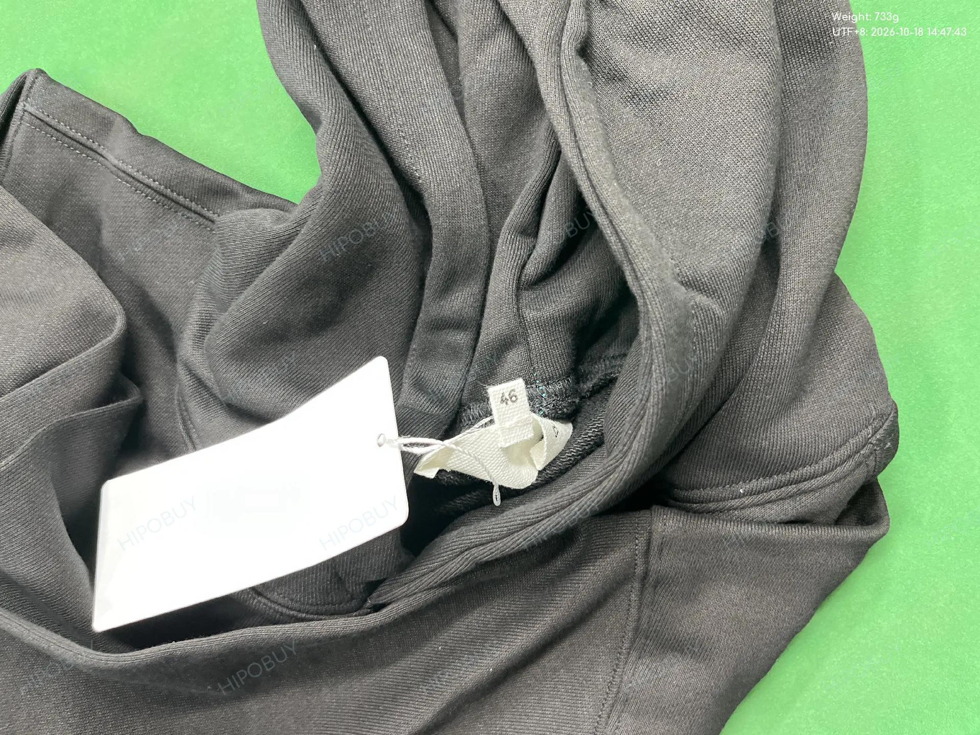 Foto QC 5 de Maison Margiela Logo Print Hoodie Sweater Black