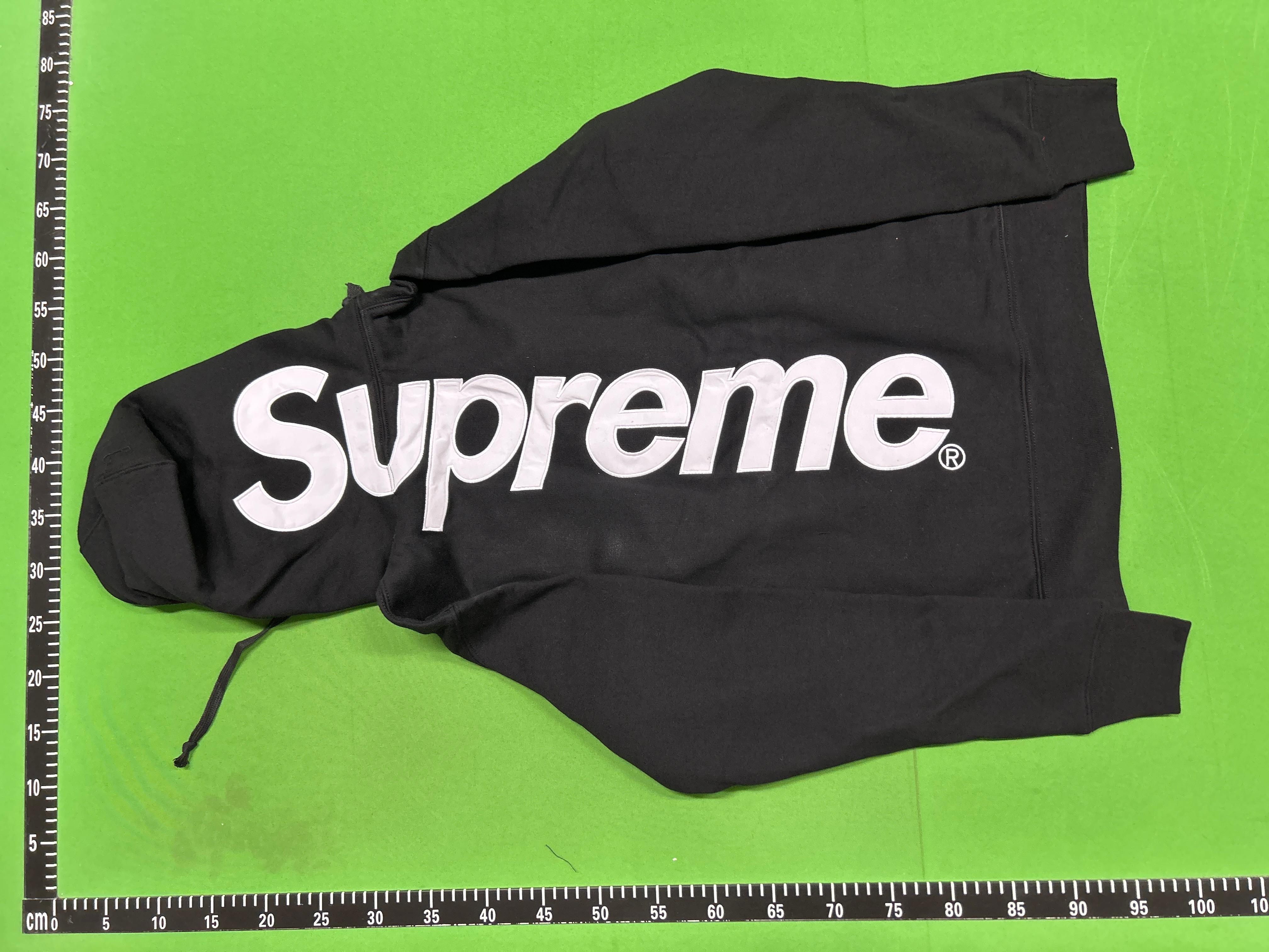 Foto QC 6 de Supreme 2014 Arched Logo 99 Long Sleeve Football Jersey Black