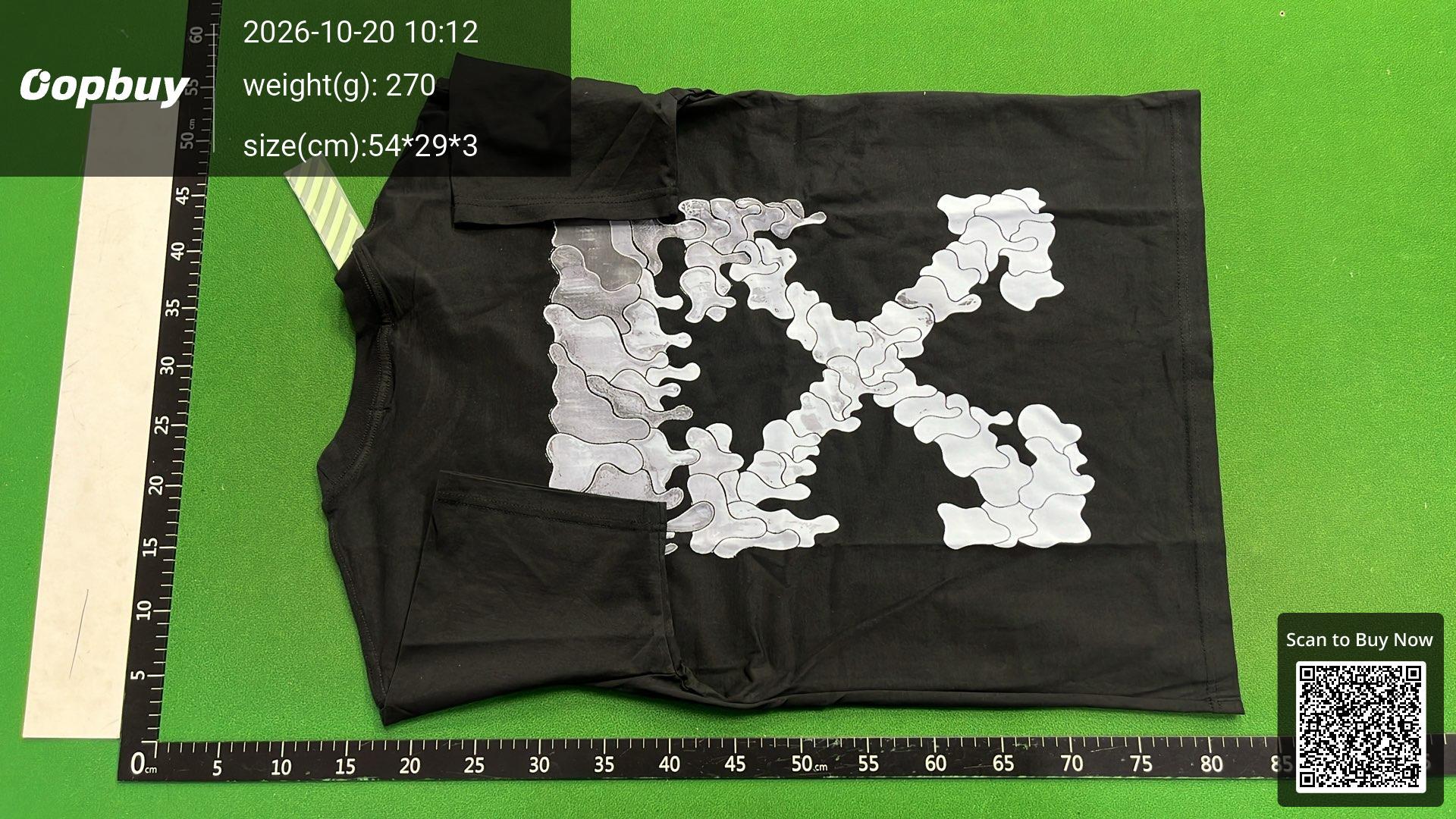Foto QC 7 de Off-White T-shirt Spray Arrows Pink Sketch Black
