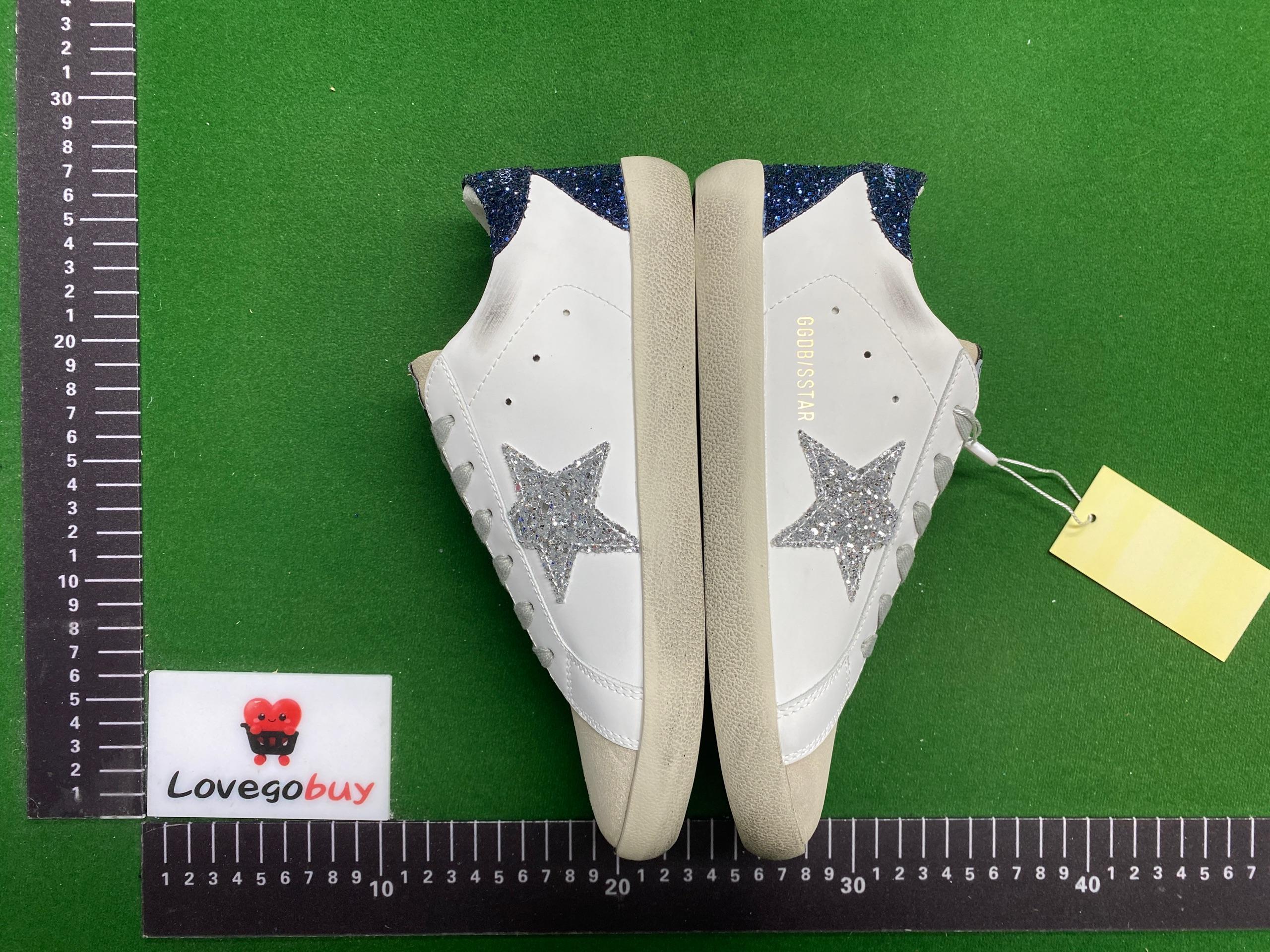 Foto QC 5 de Golden Goose Super-Star Low White Navy Blue Grey Suede Star