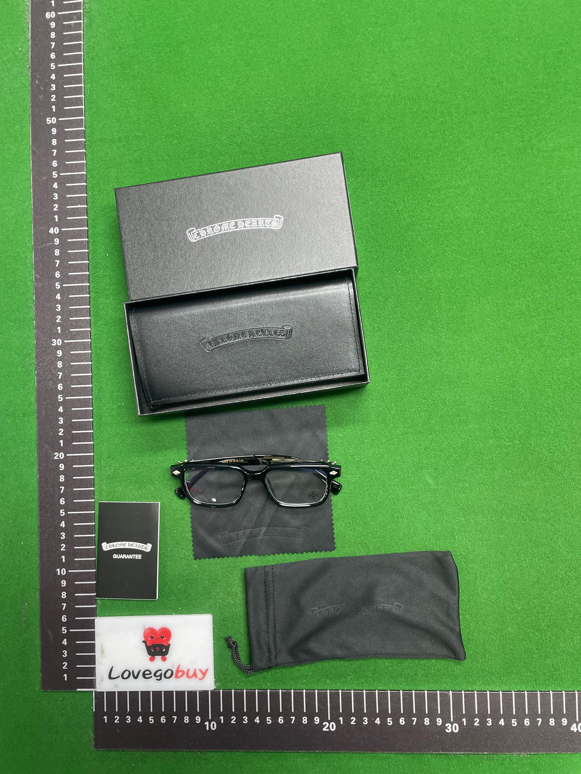 Foto QC 1 de Chrome Hearts Square Acetate Optical Glasses Black (2273)