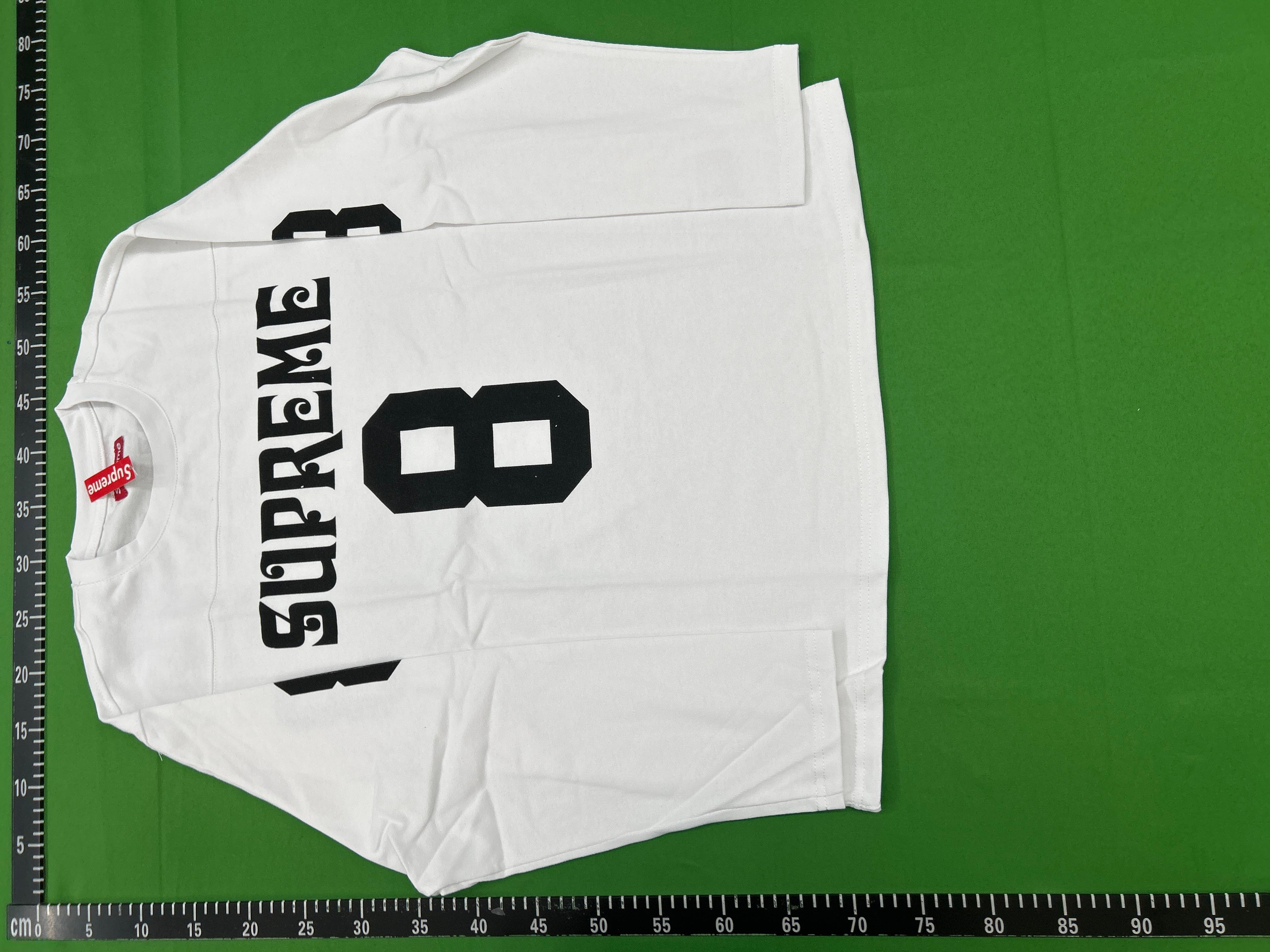Foto QC 3 de Supreme 2014 Arched Logo 99 Long Sleeve Football Jersey Black