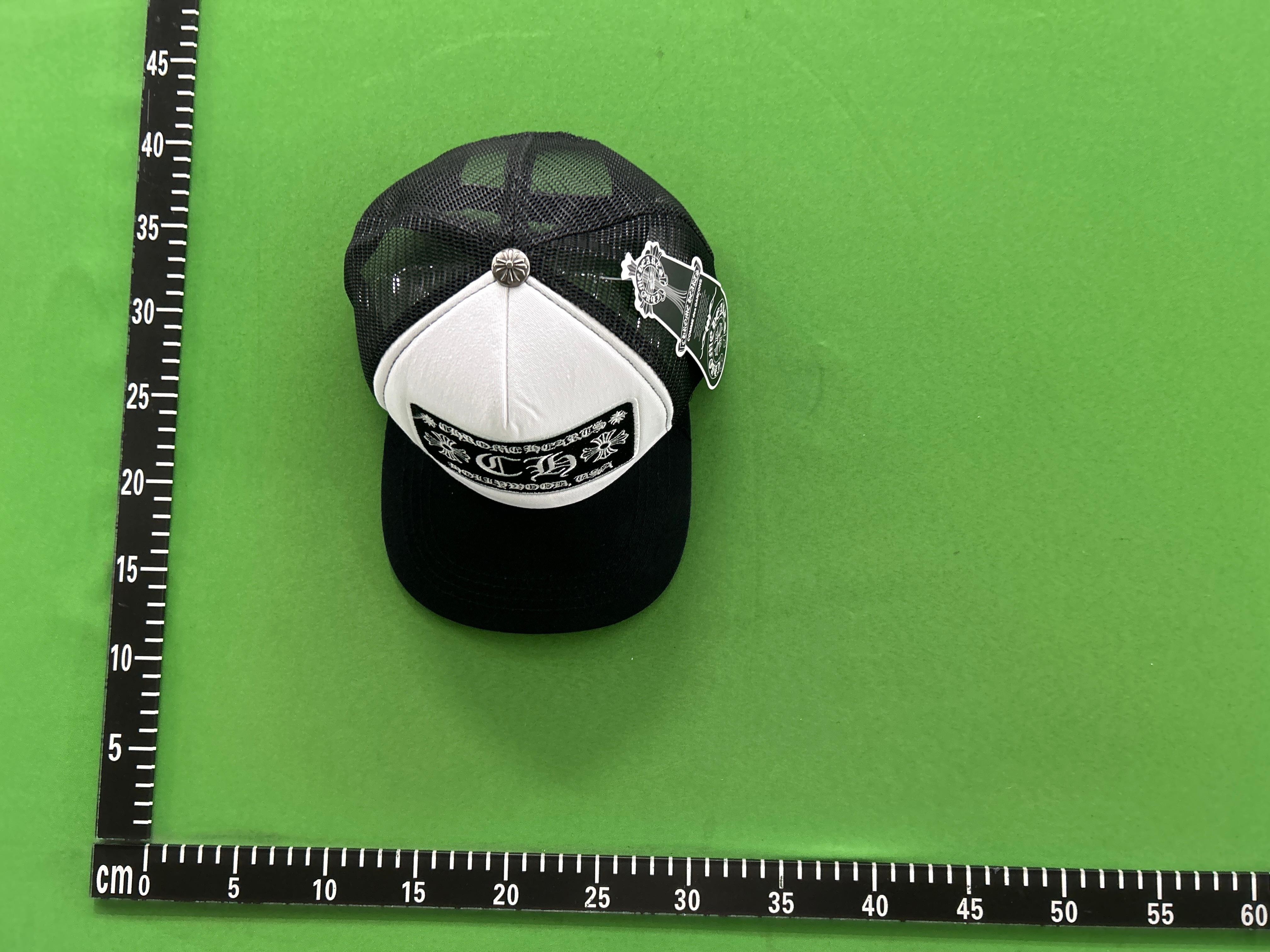 Foto QC 1 de Chrome Hearts Triple Cross Trucker Hat Black/White