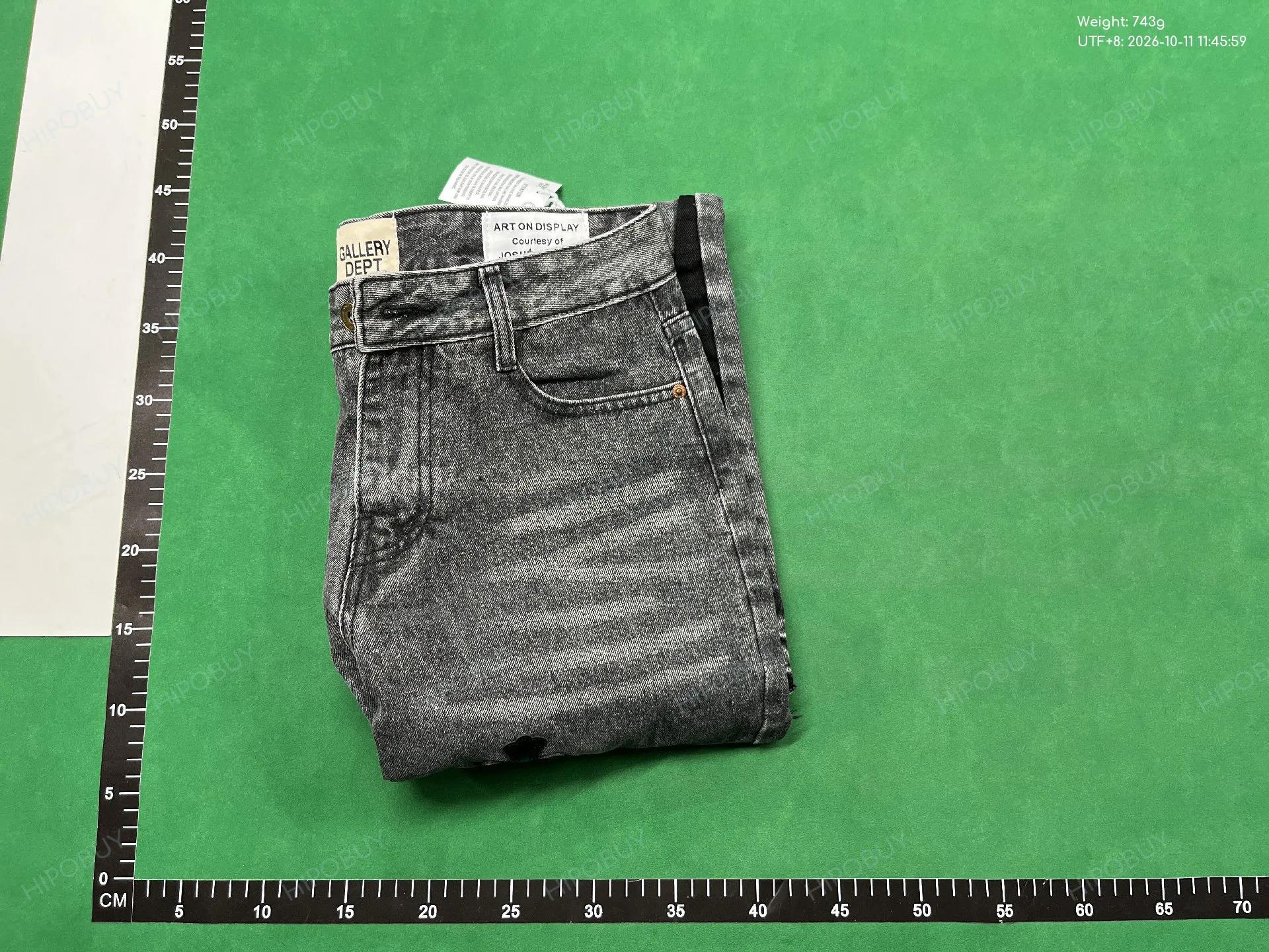 Foto QC 8 de Acne Studios Frayed Denim Jeans Straight Leg Light Blue