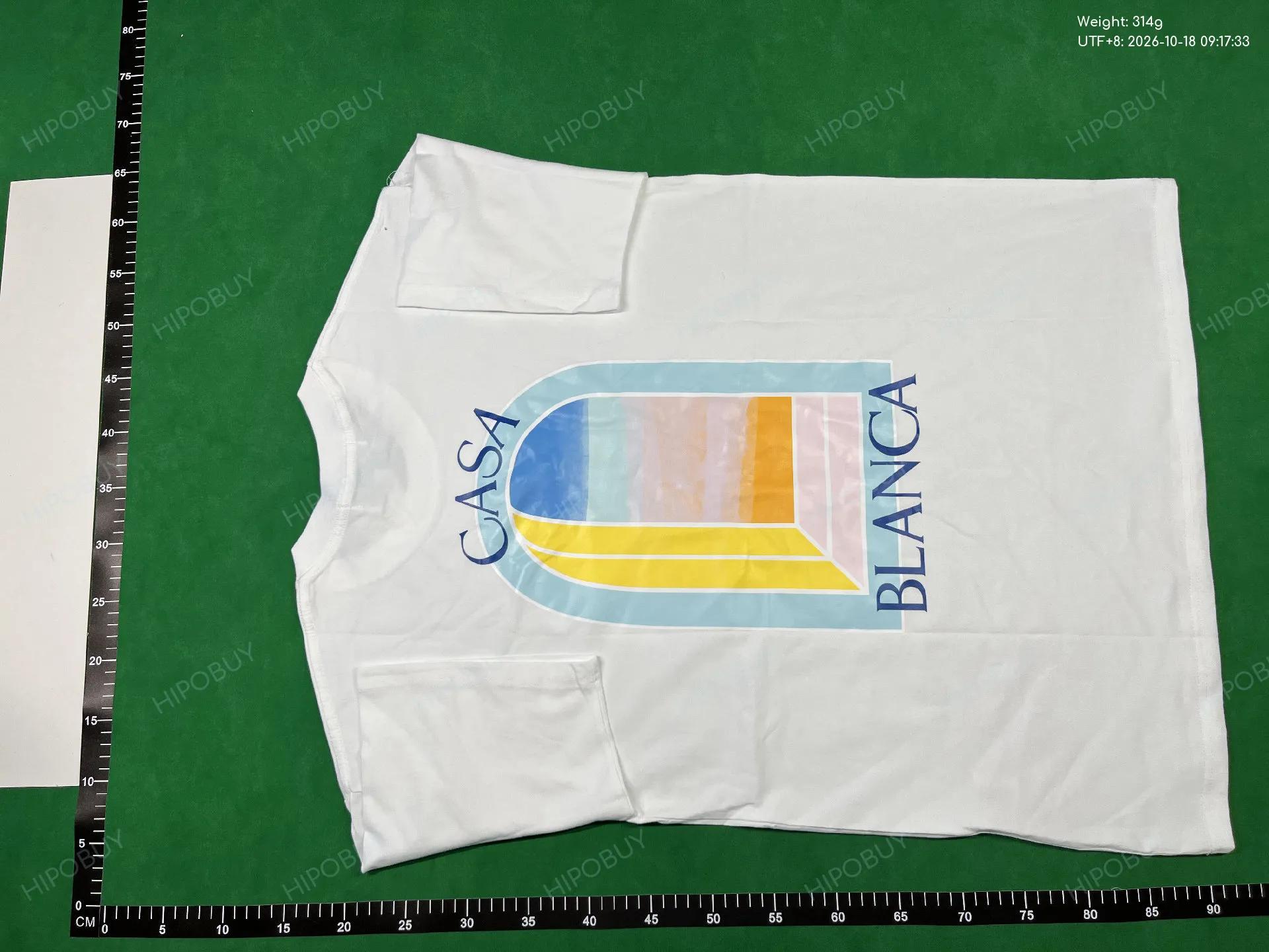 Foto QC 6 de Casablanca Tennis Club T-shirt Casa Triangle Print Black