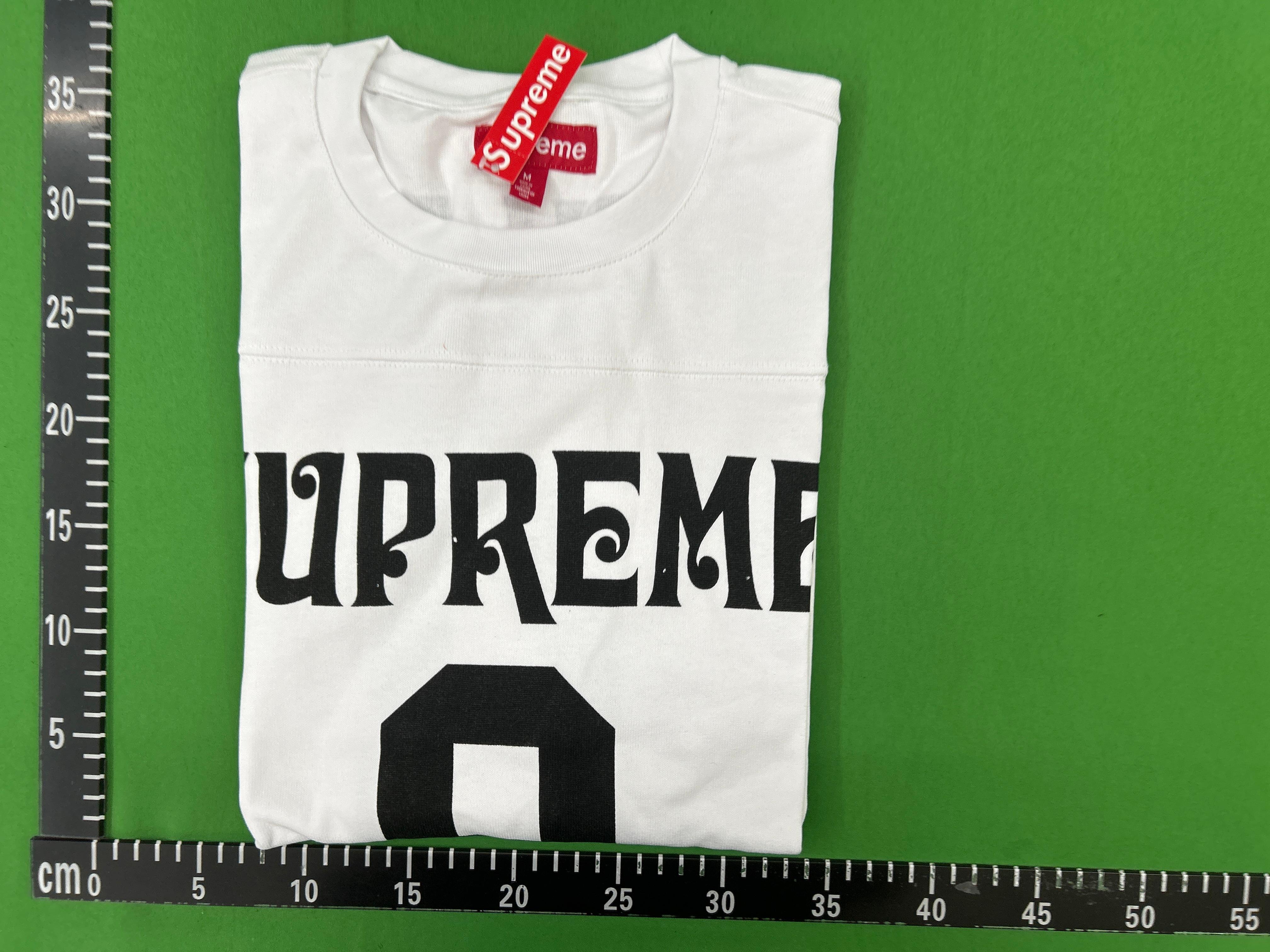 Foto QC 1 de Supreme 2014 Arched Logo 99 Long Sleeve Football Jersey Black