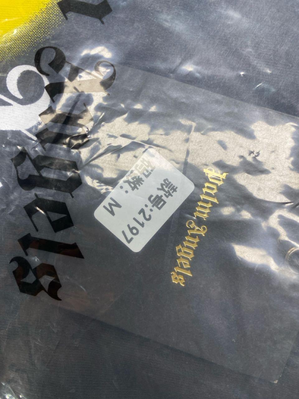 Foto QC 3 de Palm Angels T-shirt Sprayed New York Logo Black Blue