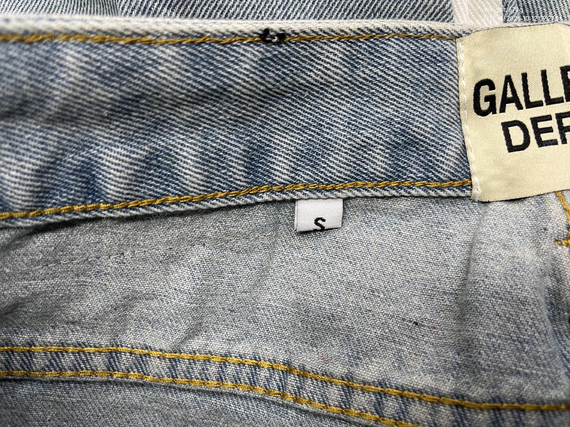 Foto QC 1 de Acne Studios Frayed Denim Jeans Straight Leg Light Blue