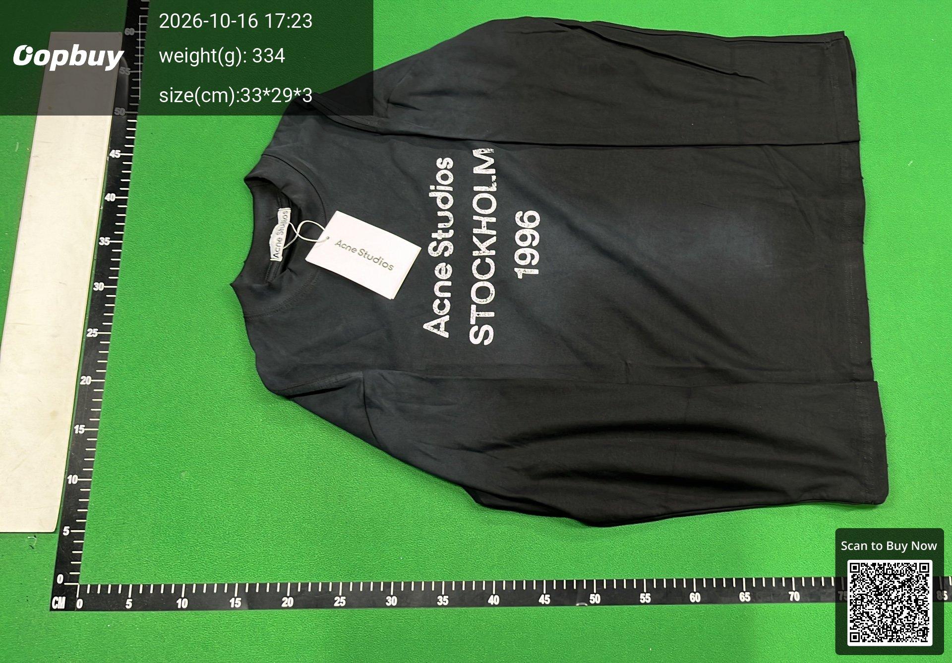 Foto QC 2 de Acne Studios T-shirt Stockholm 1996 Long-Sleeve Faded Black