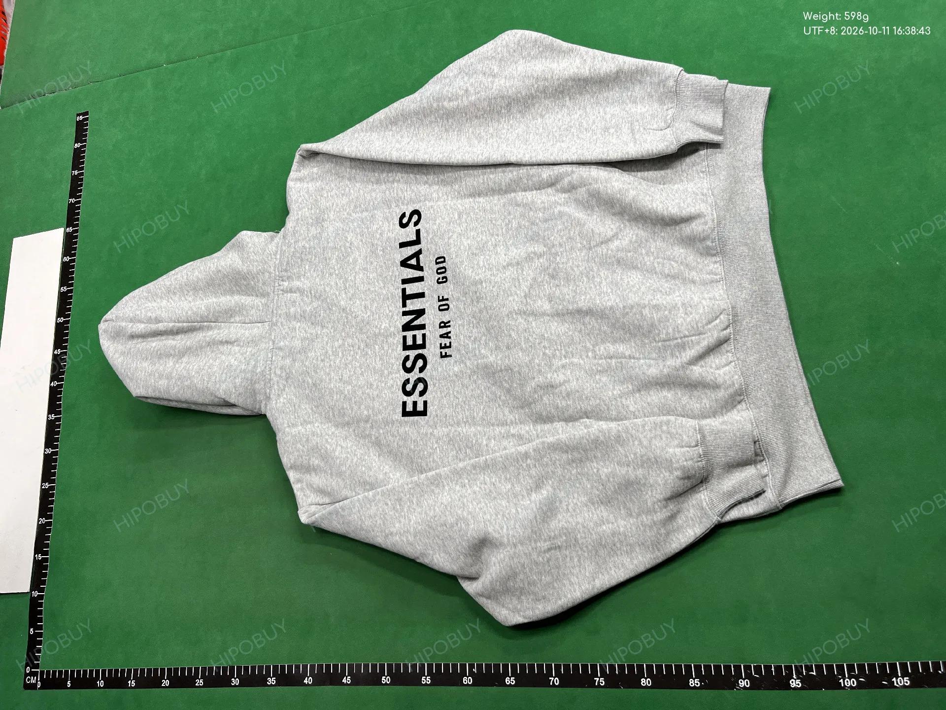 Foto QC 3 de Fear of God Essentials Hoodie Silicone Logo Coral