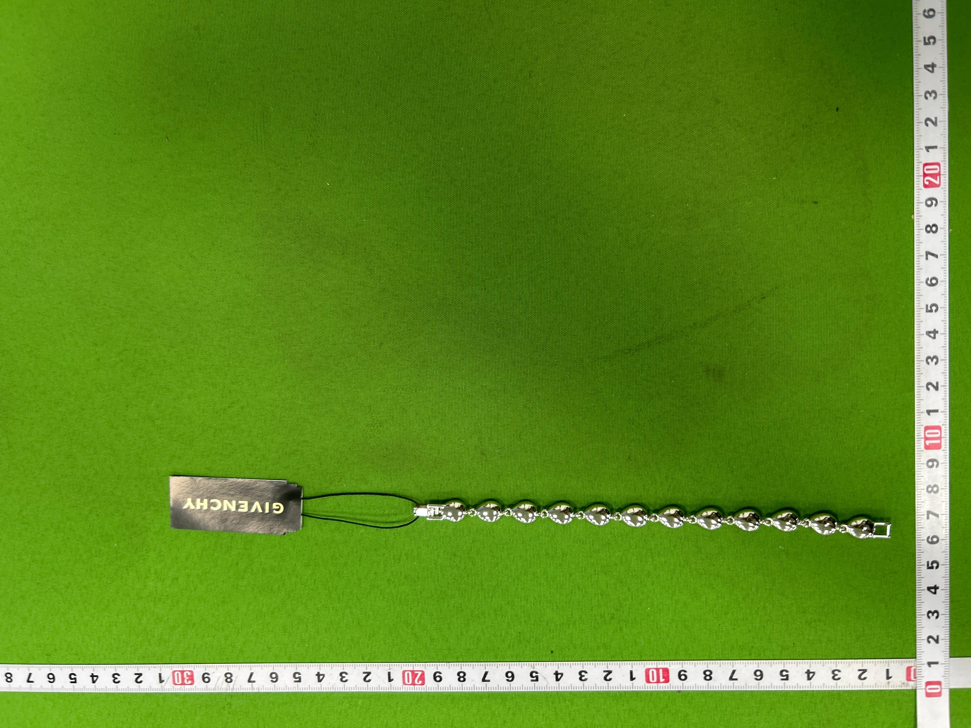 Foto QC 1 de Givenchy Teardrop Bracelet Metal Crystal Blue Silver-tone